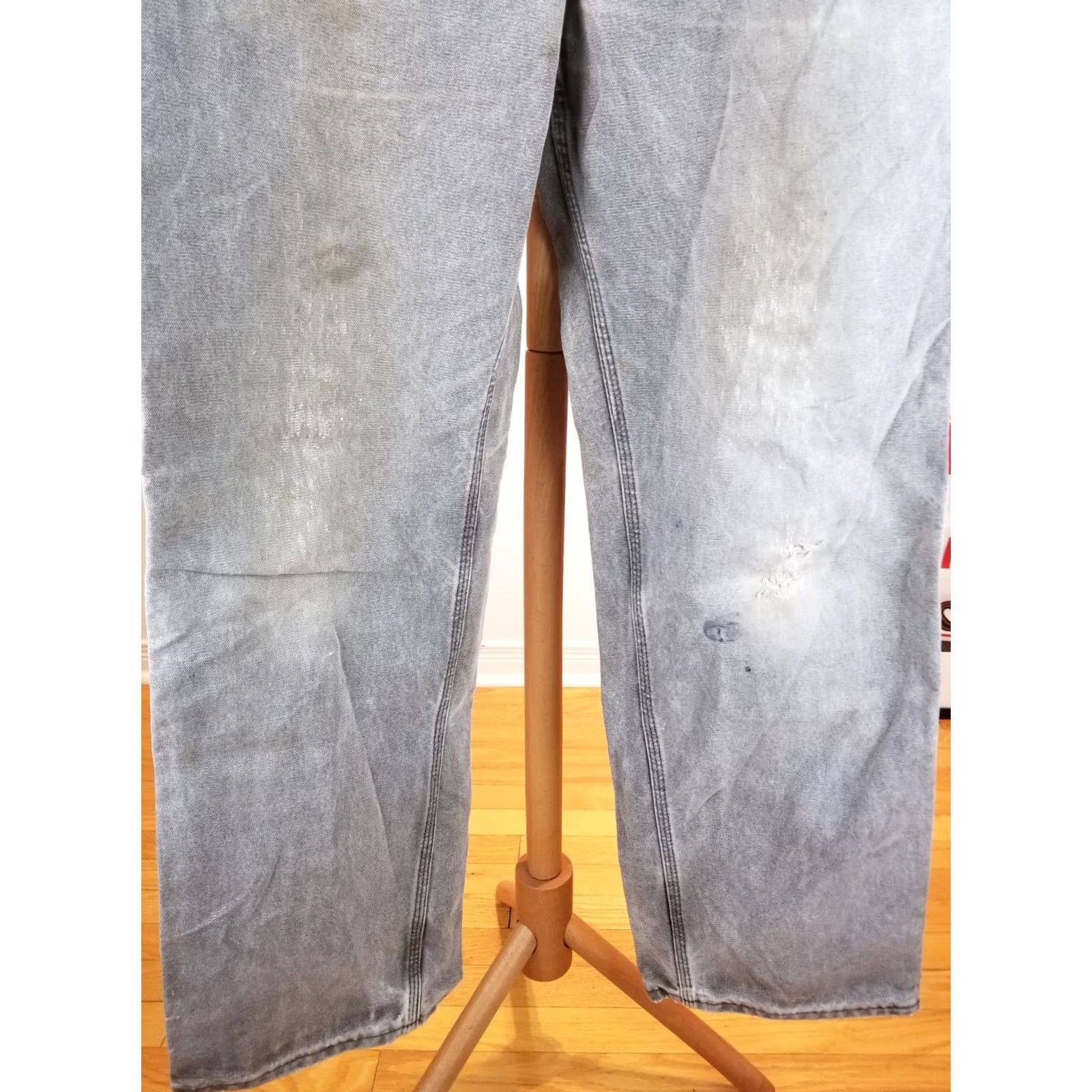 Carhartt VINTAGE Carhartt DUCK WORK Carpenter PANTS SZ 34X32 Brown 90s Distressed Canvas Mens Pants Size US 34 / EU 50 - 3 Thumbnail