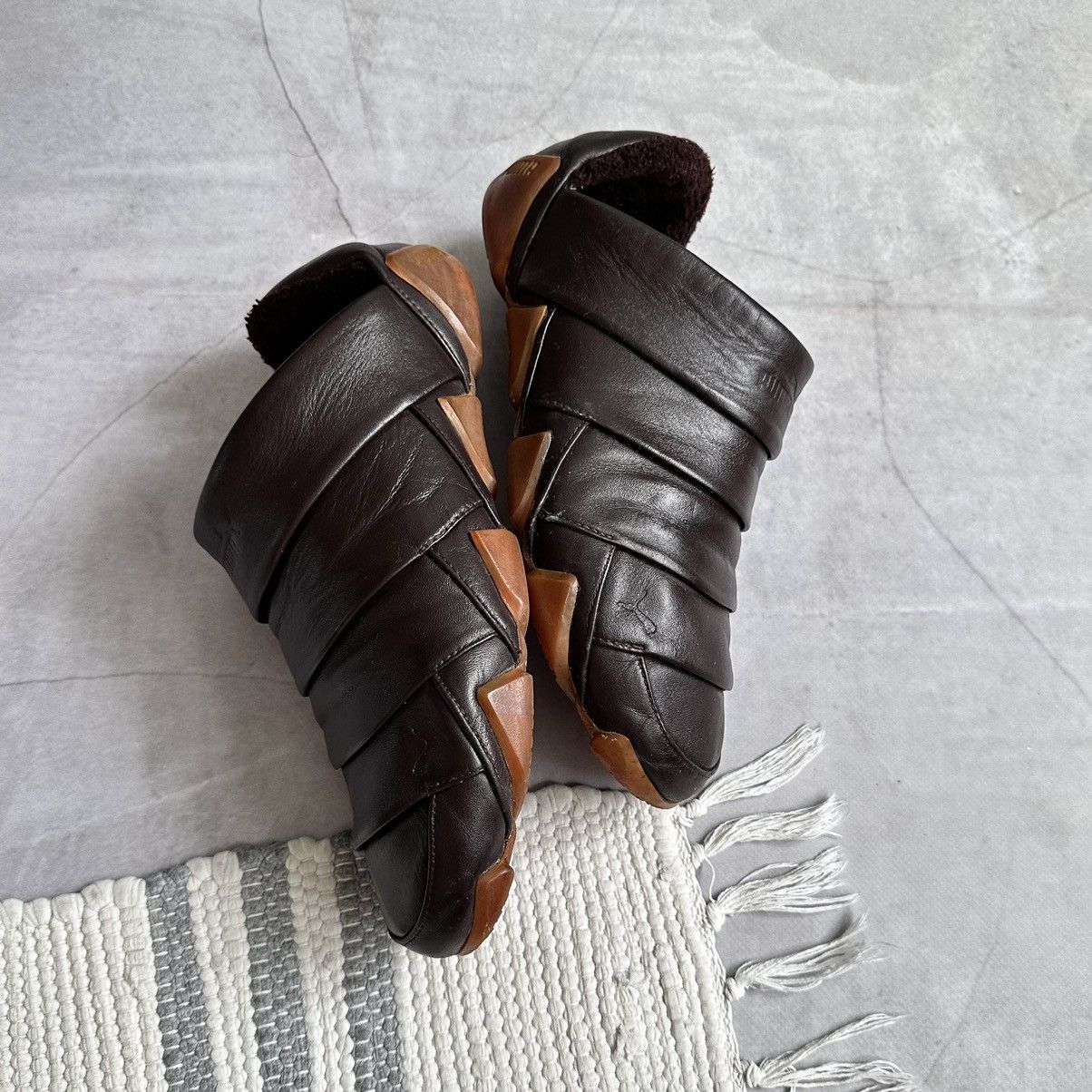 Japanese Brand × Puma × Vintage RARE Puma Satori Vintage Leather Sneakers Y3 Mostro Vibe Size US 8.5 / EU 41-42 - 4 Thumbnail