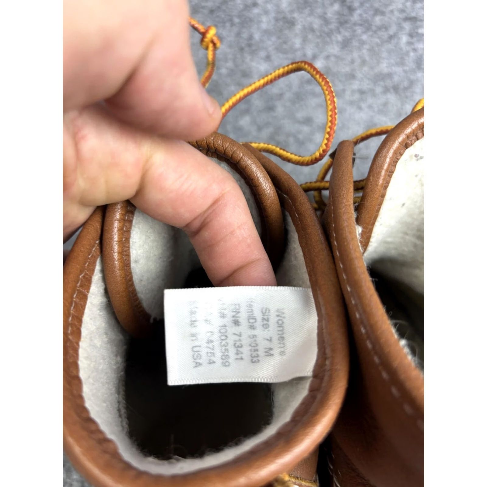 Vintage VINTAGE not right; use: LL Bean Bean Boots Womens 7 Brown Leather Ankle Duck Rain Boots USA Size US 7 / IT 37 - 5 Thumbnail