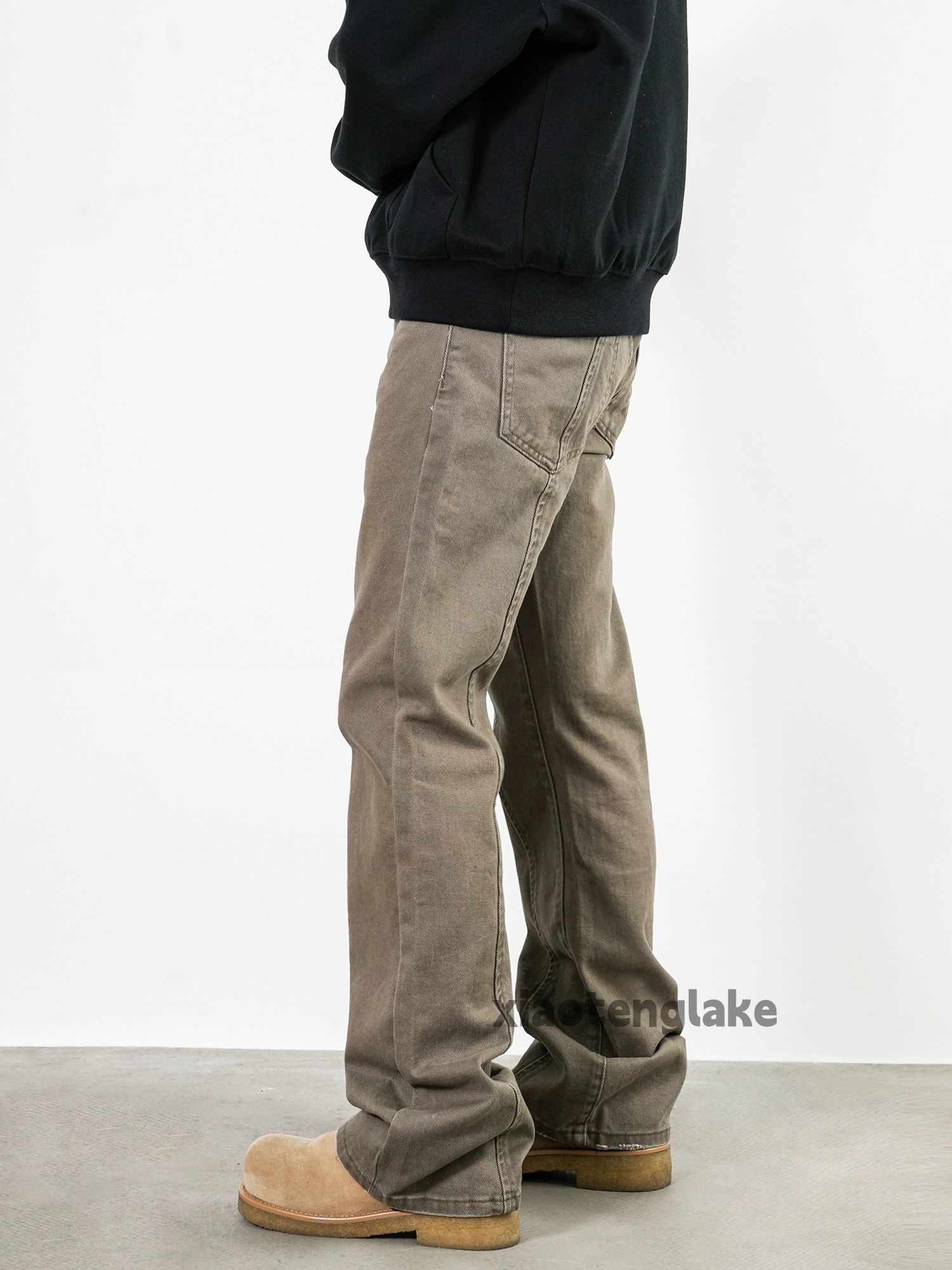 Designer × Japanese Brand × Vintage washed faded cleanfit yuppie bootcut patchwork pants Size US 30 / EU 46 - 5 Thumbnail