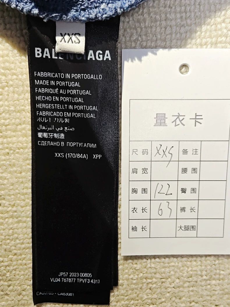 Balenciaga Balenciaga Phantom Overlap 3B Gradient Blue Wash Worn Hood Size US XXS / EU 40 - 5 Thumbnail