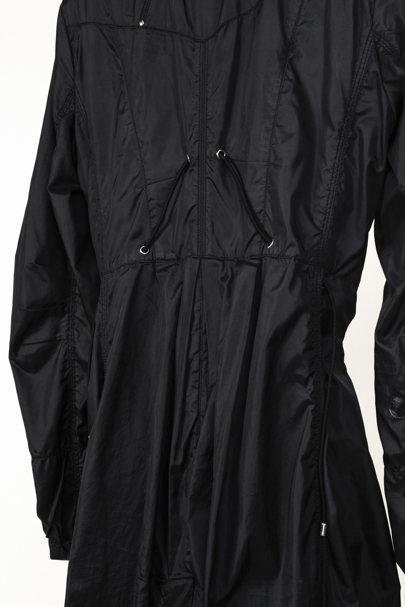 Other High Use Black Ruched Nylon Trenchcoat Size L / US 10 / IT 46 - 10 Thumbnail