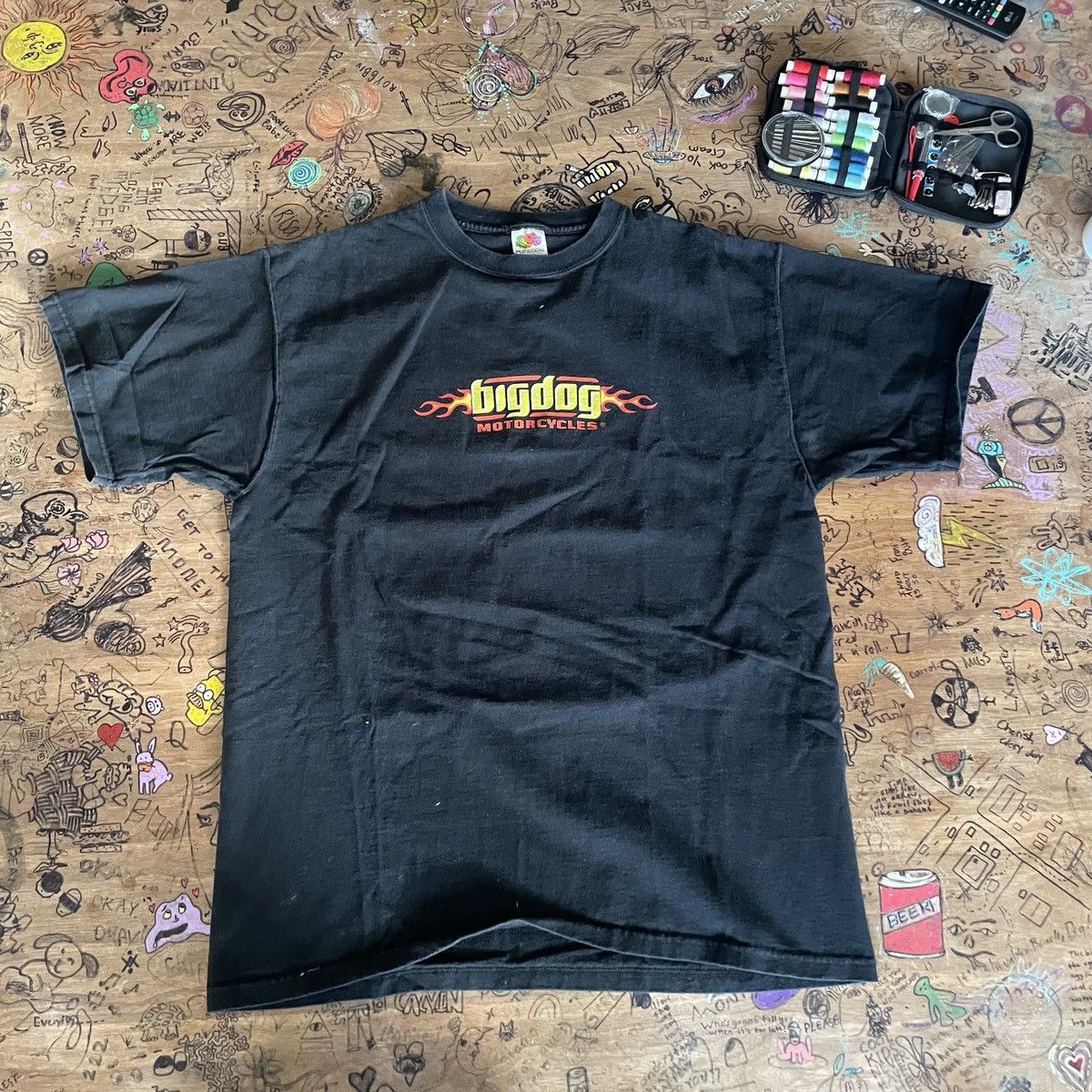 Harley Davidson × Vintage Y2K Motorcycle T Shirt Size US L / EU 52-54 / 3 - 1 Thumbnail