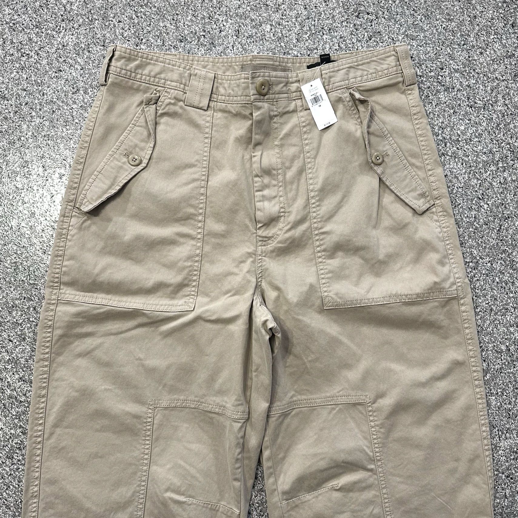 Banana Republic Banana Republic Pants Womens 10 Beige Relaxed Wide Barrel Leg Chino Pockets Vintage No Size 32" / US 10 / IT 46 - 2 Thumbnail