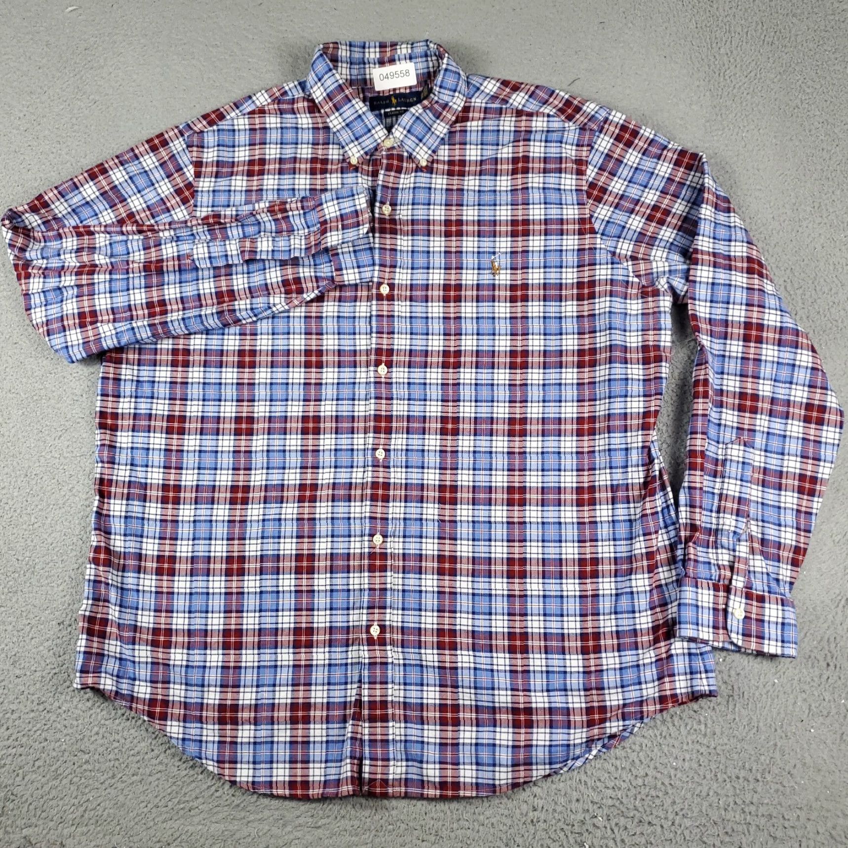 Ralph Lauren Ralph Lauren Button-Up Shirt Mens 2XL Blue Red Plaid Casual Long Sleeve Size US XXL / EU 58 / 5 - 3 Thumbnail