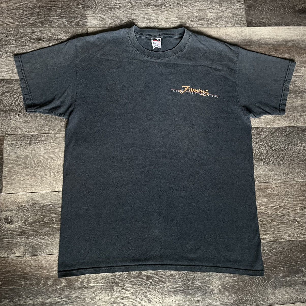Harley Davidson × Vintage Vintage 2000s Famous Motorcycles Graphic Logo Harley T Shirt Size US L / EU 52-54 / 3 - 4 Thumbnail