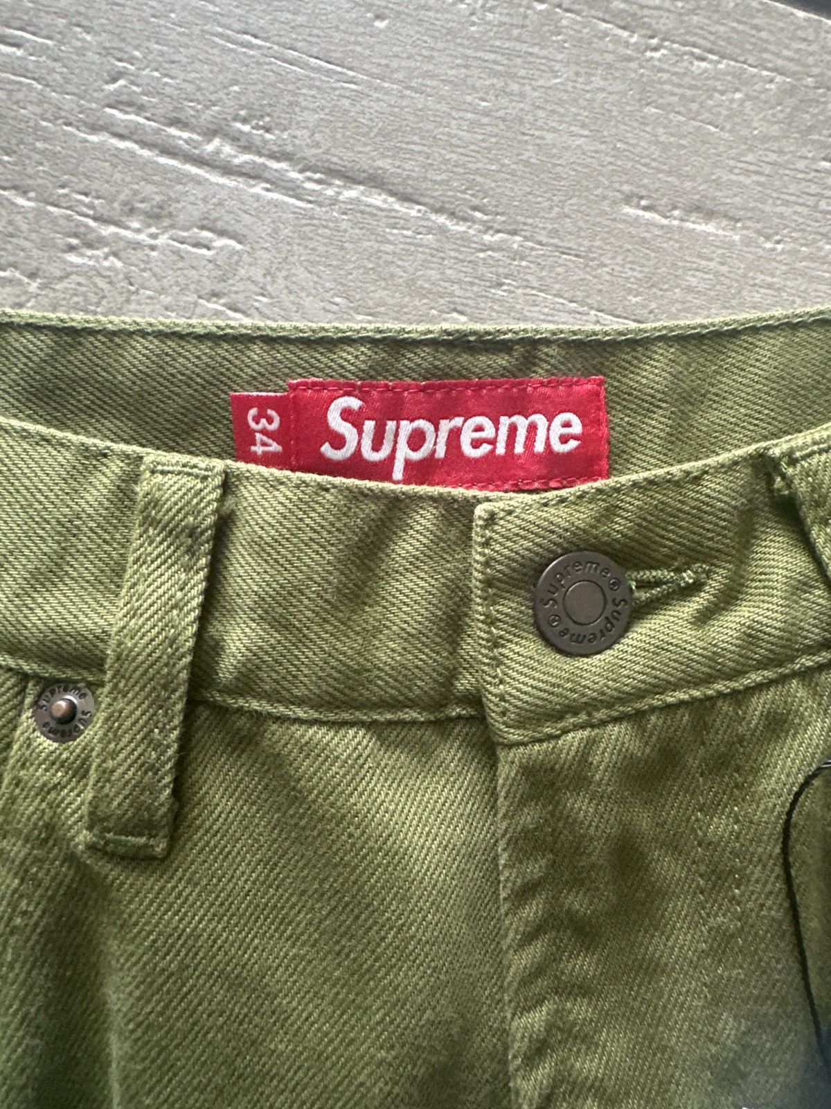 Supreme Supreme Side Logo Track Pants – Olive Green – Size 34 Size US 34 / EU 50 - 5 Thumbnail