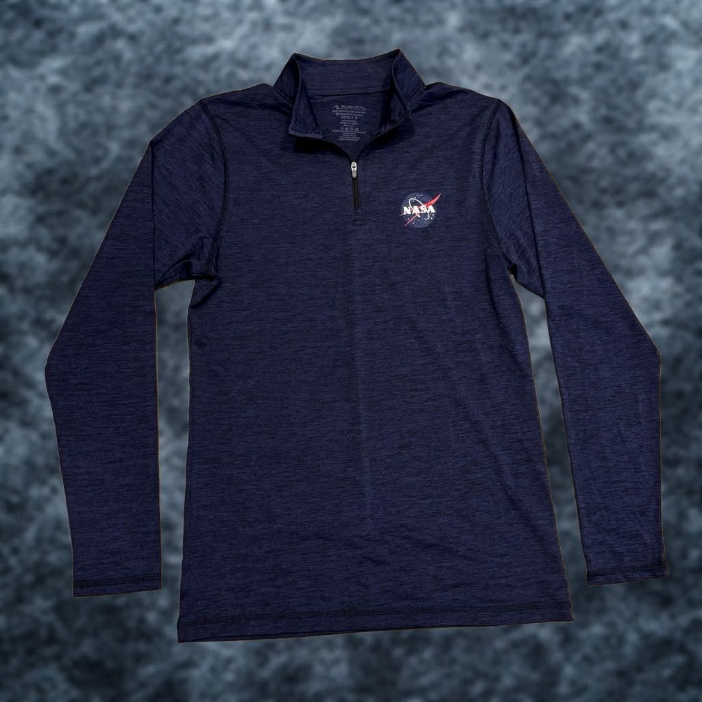 Augusta Sportswear NASA Space Flight Logo 1/4 Zip Pullover Men’s S Heather Blue Polyester - Augusta Sportswear Size US S / EU 44-46 / 1 - 1 Thumbnail