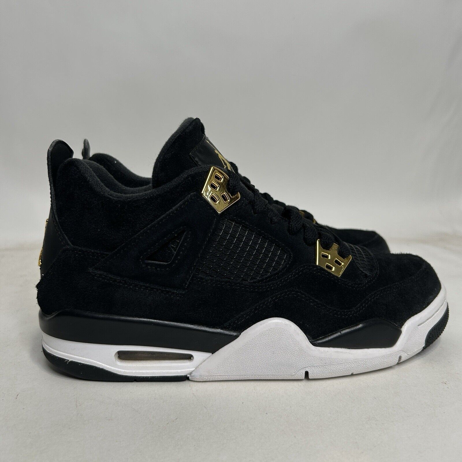 Nike Nike Air Jordan 4 Retro BG “Royalty/Black Gold” 2024 Size US 8.5 / IT 38.5 - 5 Thumbnail