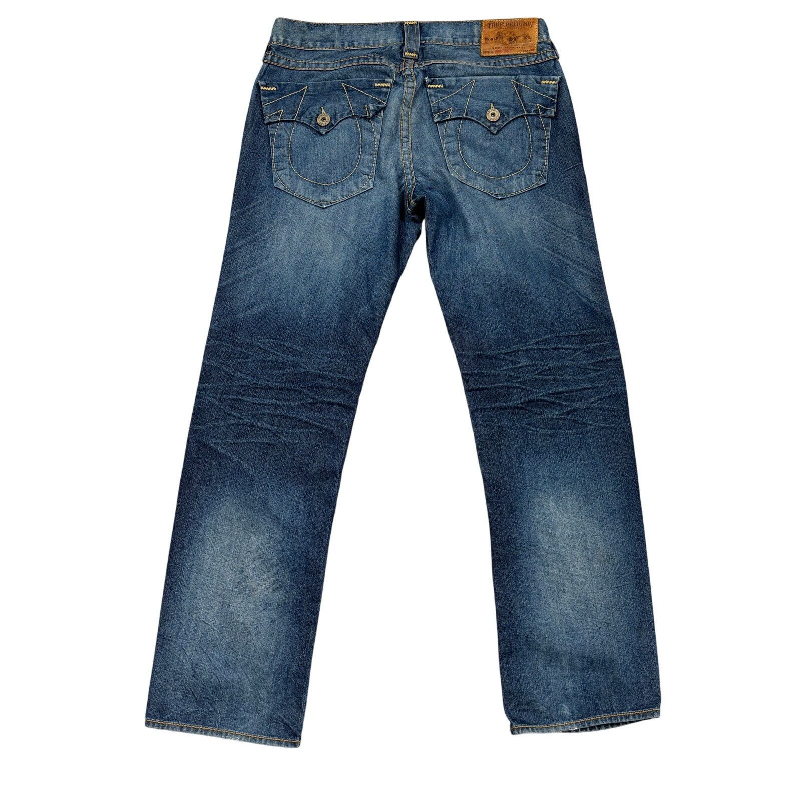 True Religion True Religion Ricky Big T Straight Leg Jeans Mens 40x35 READ Size US 40 / EU 56 - 1 Thumbnail