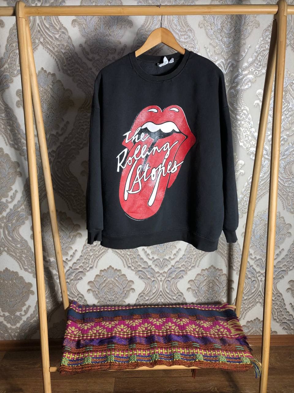 Band Tees × Vintage VERY RARE THE ROLLING STONES BIG LOGO SWEATSHIRT Y2K 90s SK8 Size US XL / EU 56 / 4 - 1 Thumbnail