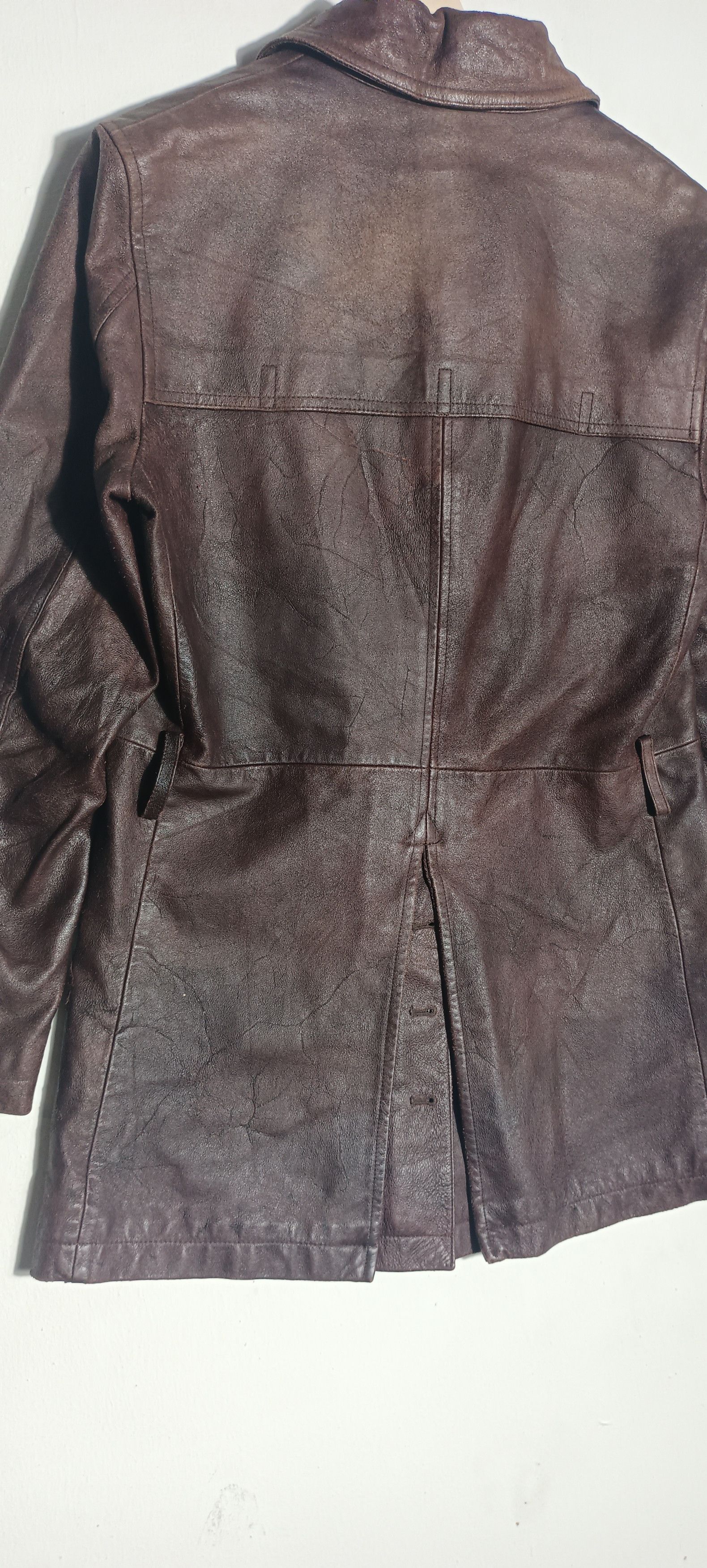 Tornado Mart Vintage💥 TORNADO MART DOUBLE BREAST LEATHER JACKET Size US M / EU 48-50 / 2 - 3 Thumbnail