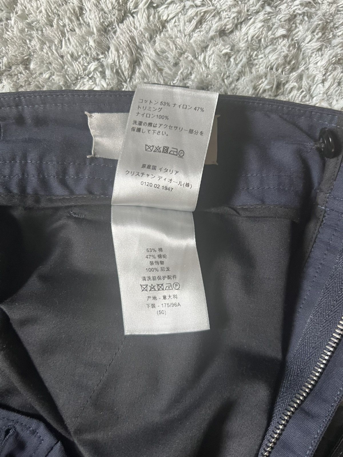 1017 ALYX 9SM × Dior Dior x Alyx Cargo Pants - Navy Blue Size US 34 / EU 50 - 12 Thumbnail