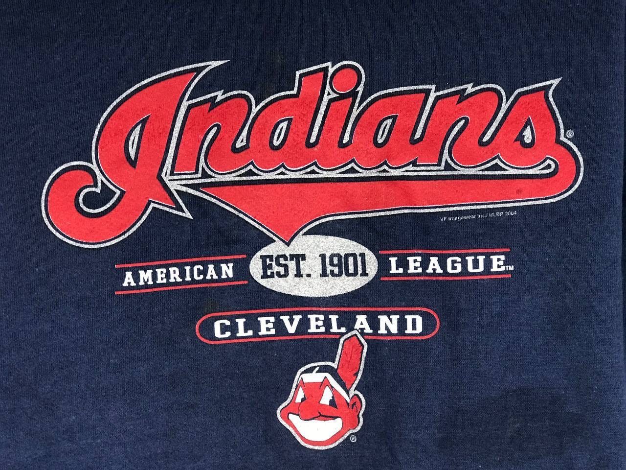 MLB vintage 2004 Indians Cleveland major baseball league team Size US L / EU 52-54 / 3 - 3 Thumbnail