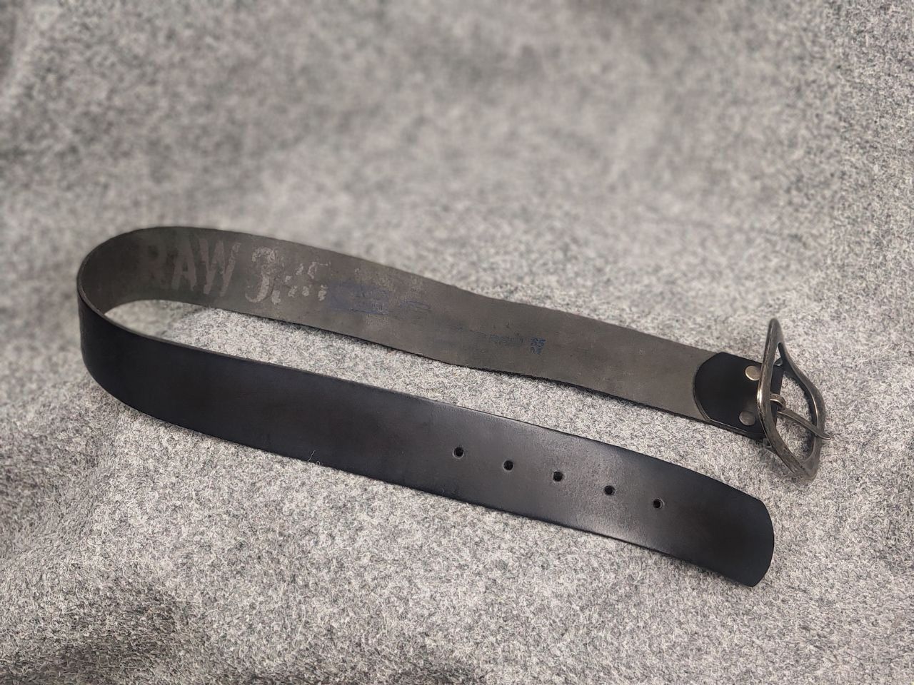 G-Star Vintage G Star Raw leather belt Y2K Style Punk Rock Goth LGB Size ONE SIZE - 9 Thumbnail