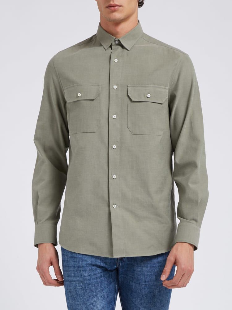 Brunello Cucinelli o1w1db10924 Men'S Shirt in Light Brown Size US XS / EU 42 / 0 - 1 Preview
