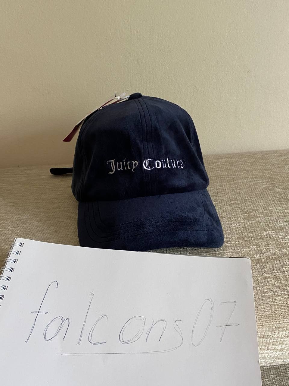 Juicy Couture Juicy Couture Sport Y2K Small Logo Velour Cap Size ONE SIZE - 2 Thumbnail