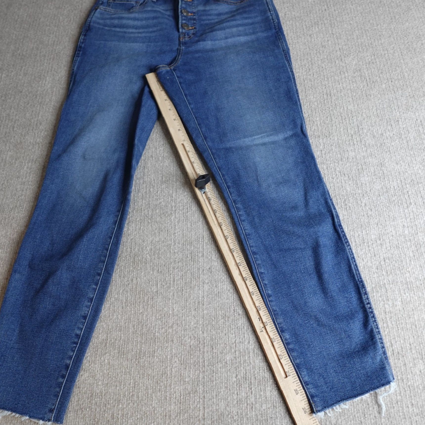 Everlane Everlane Jeans Womens 29 Blue Vintage Ankle Skinny Button Hem Regular Size 29 Blue Jeans Women Vintage Skinny Ankle Button 29" Size 29" - 2 Thumbnail