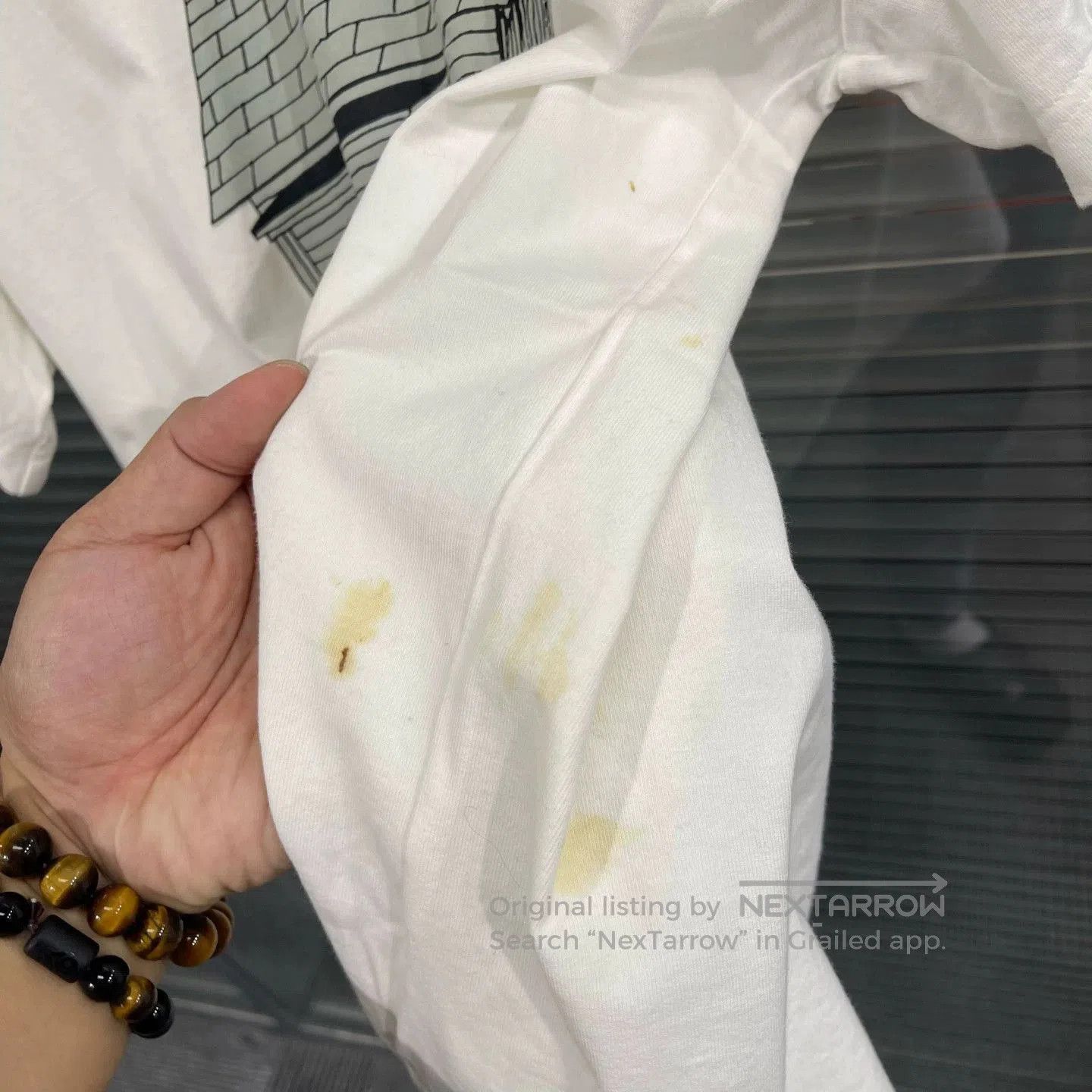 Louis Vuitton White House & Musical Notes Graphic Short Sleeve Tee. Size US L / EU 52-54 / 3 - 6 Thumbnail