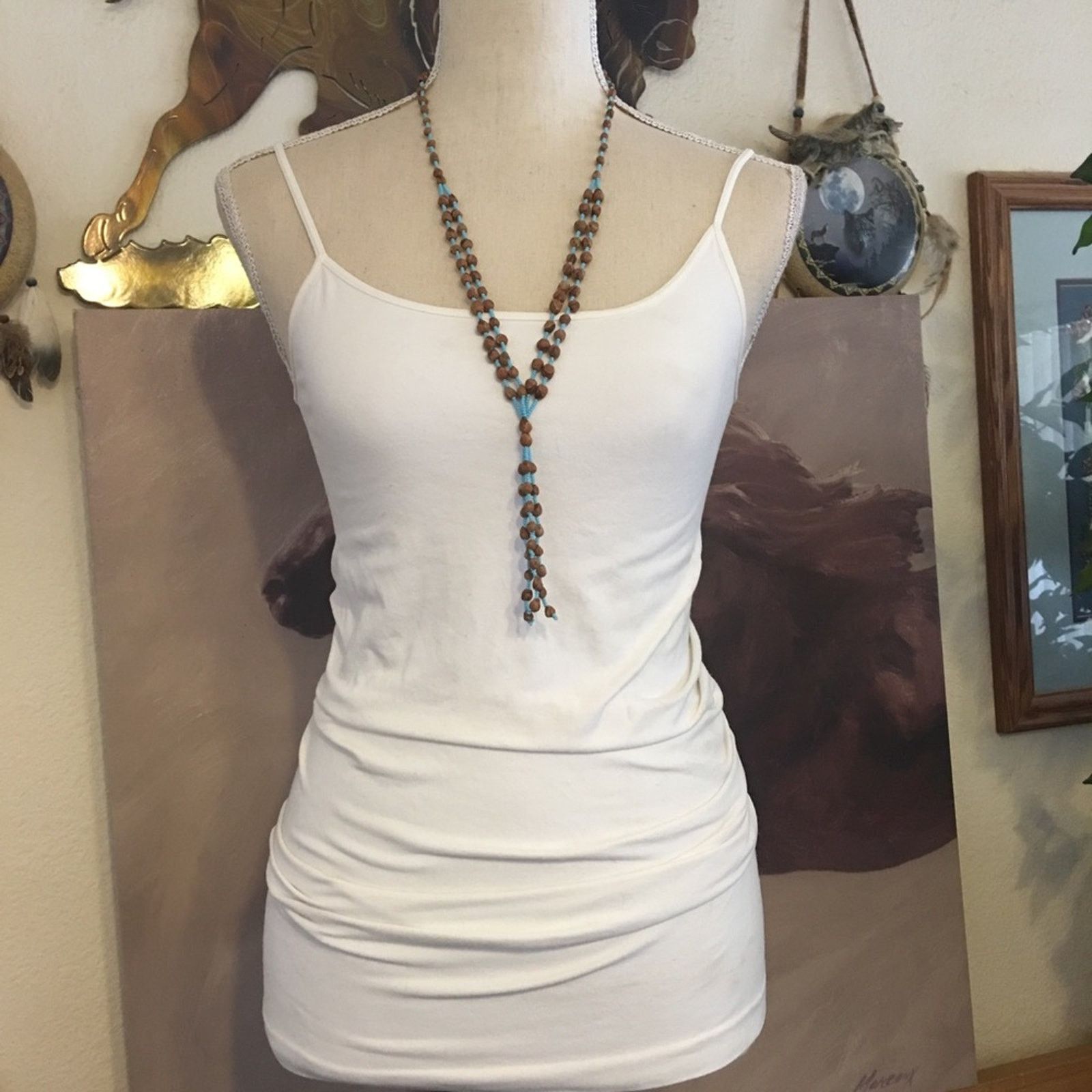 Handmade Peruvian lucky huayruro seed handmade necklace Size ONE SIZE - 2 Thumbnail