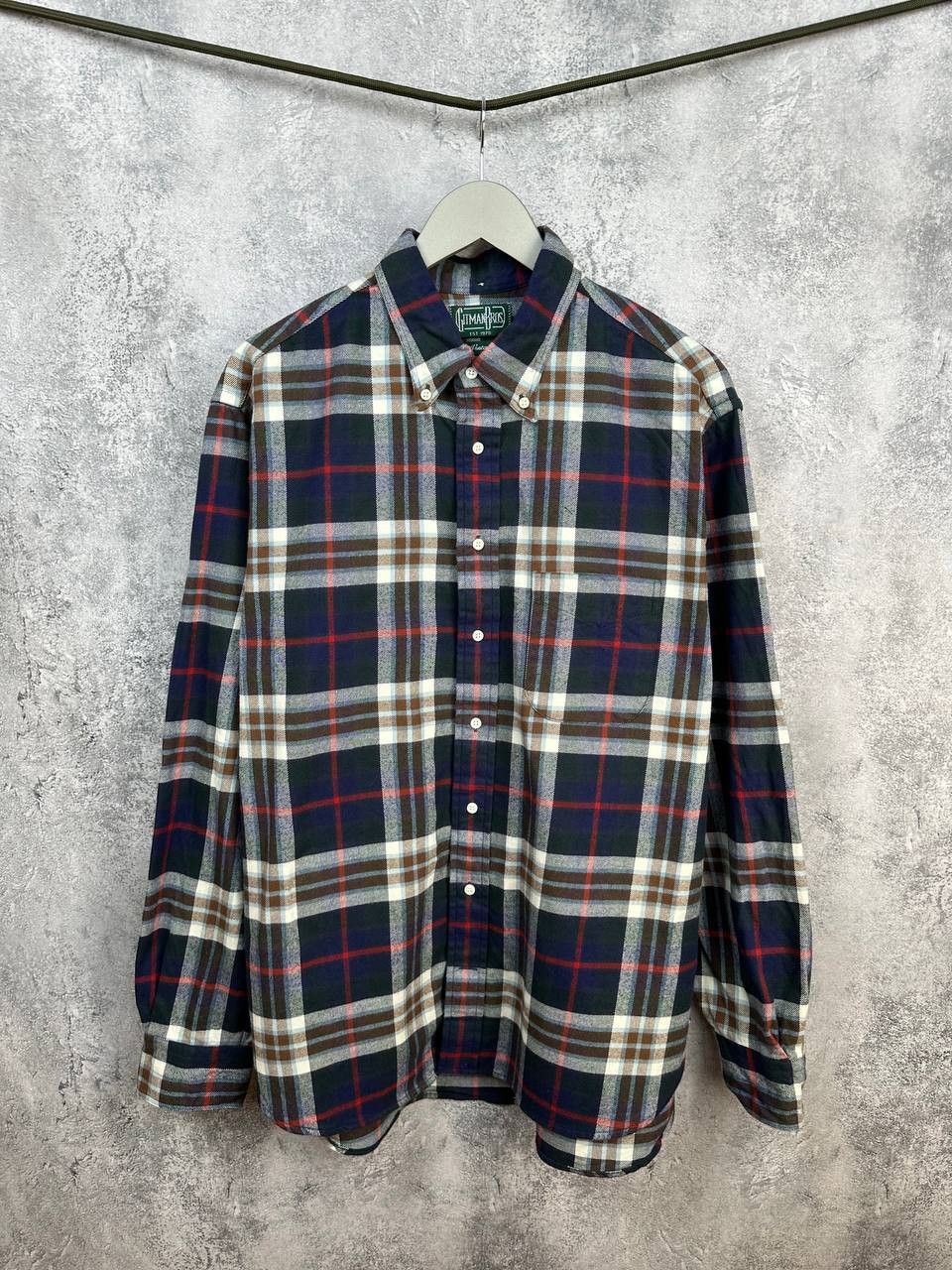 Gitman Bros. Vintage Gitman Bros Vintage Flannel Check Shirt Made in USA LS Size US XL / EU 56 / 4 - 1 Thumbnail