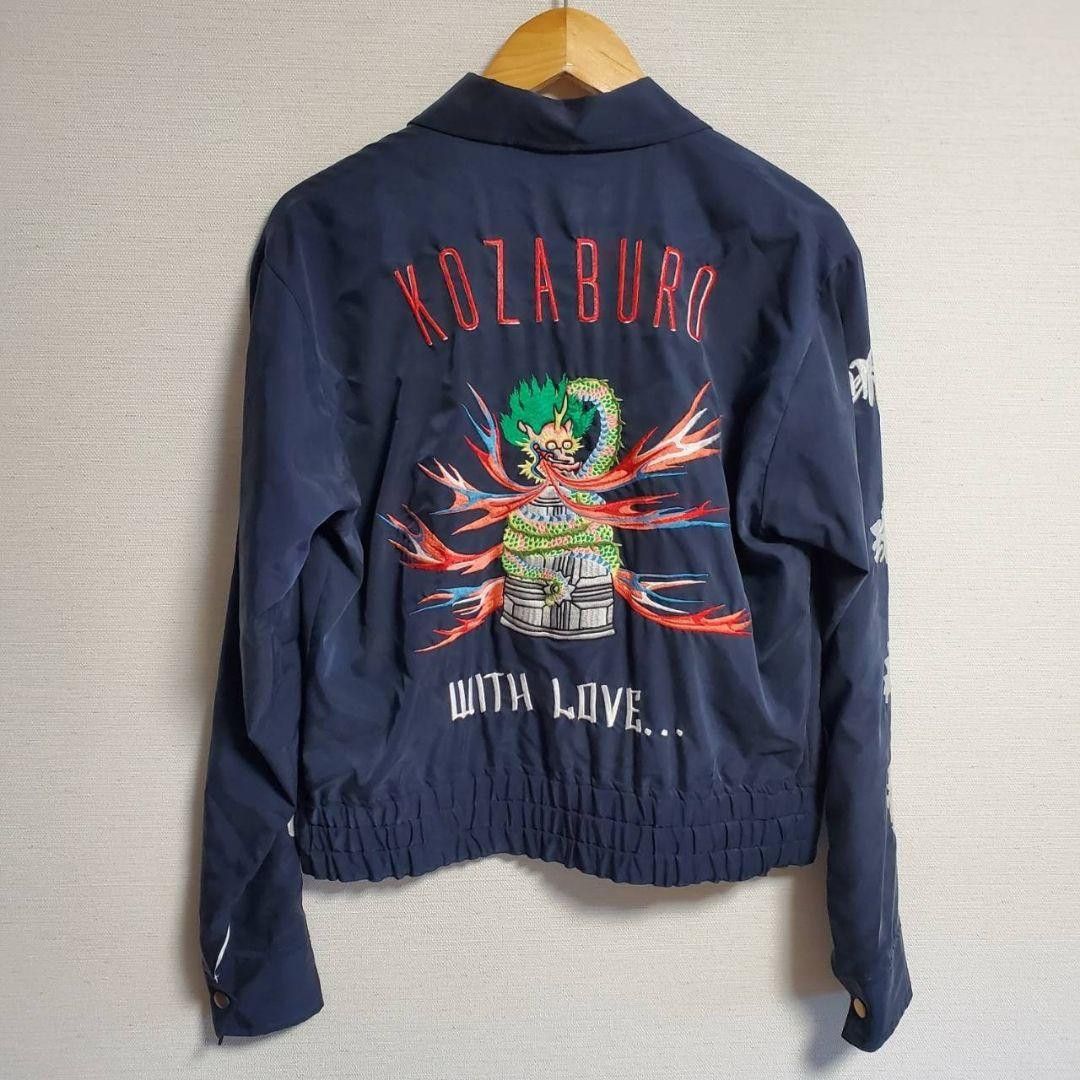 KOZABURO KOZABURO Satin Reversible Souvenir Jacket Navy 1 Size US S / EU 44-46 / 1 - 1 Thumbnail