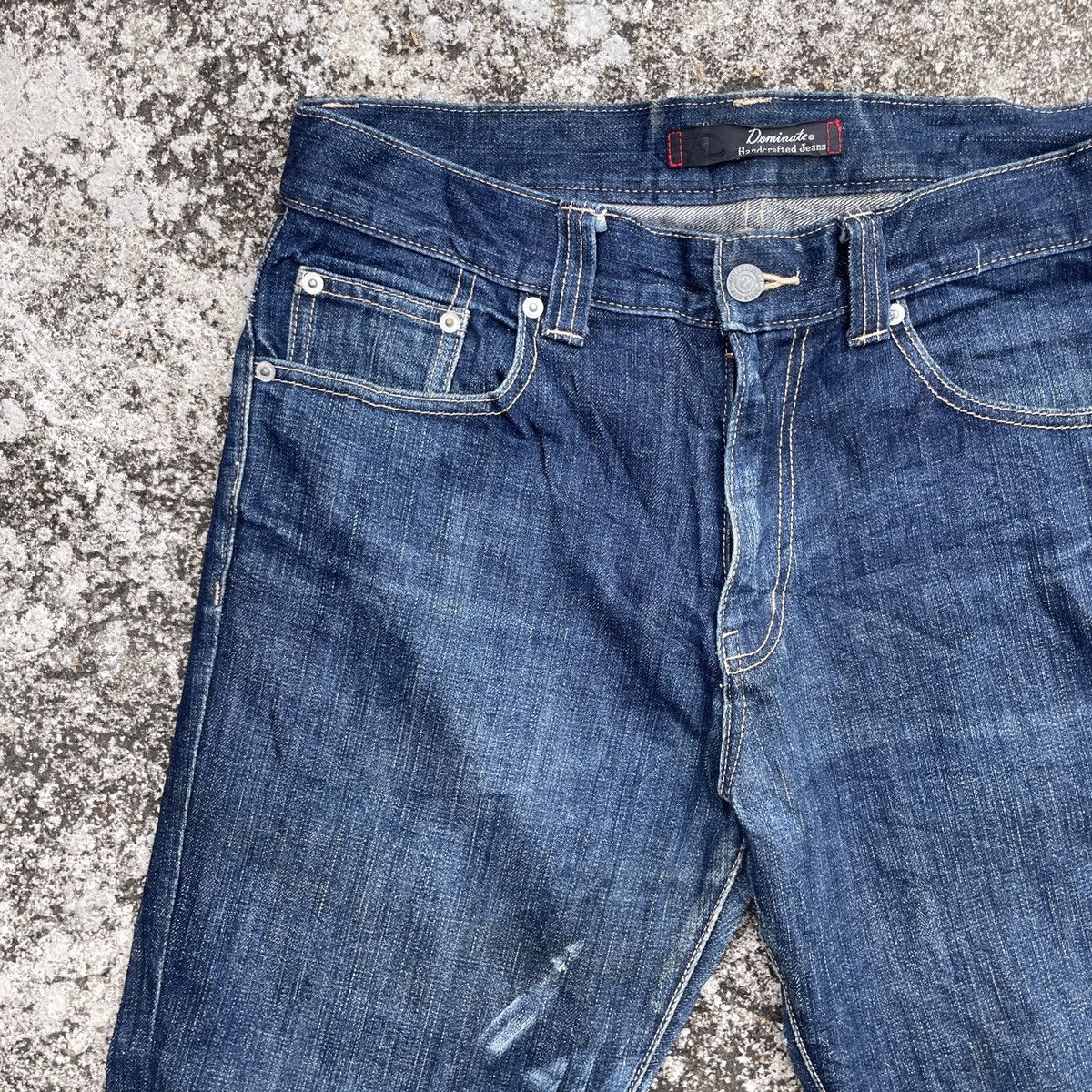 Japanese Brand Vintage Dominate Handcrafted Buckle Denim Size US 34 / EU 50 - 3 Thumbnail