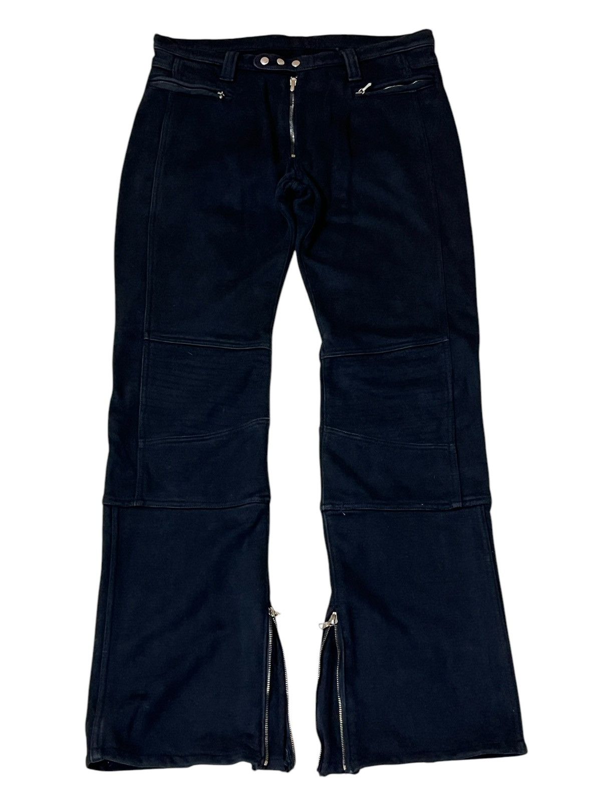 junhashimoto GRAIL🔥WJK-JUNHASHIMOTO RIRI ZIPPER FLARED PANTS Size US 34 / EU 50 - 2 Thumbnail