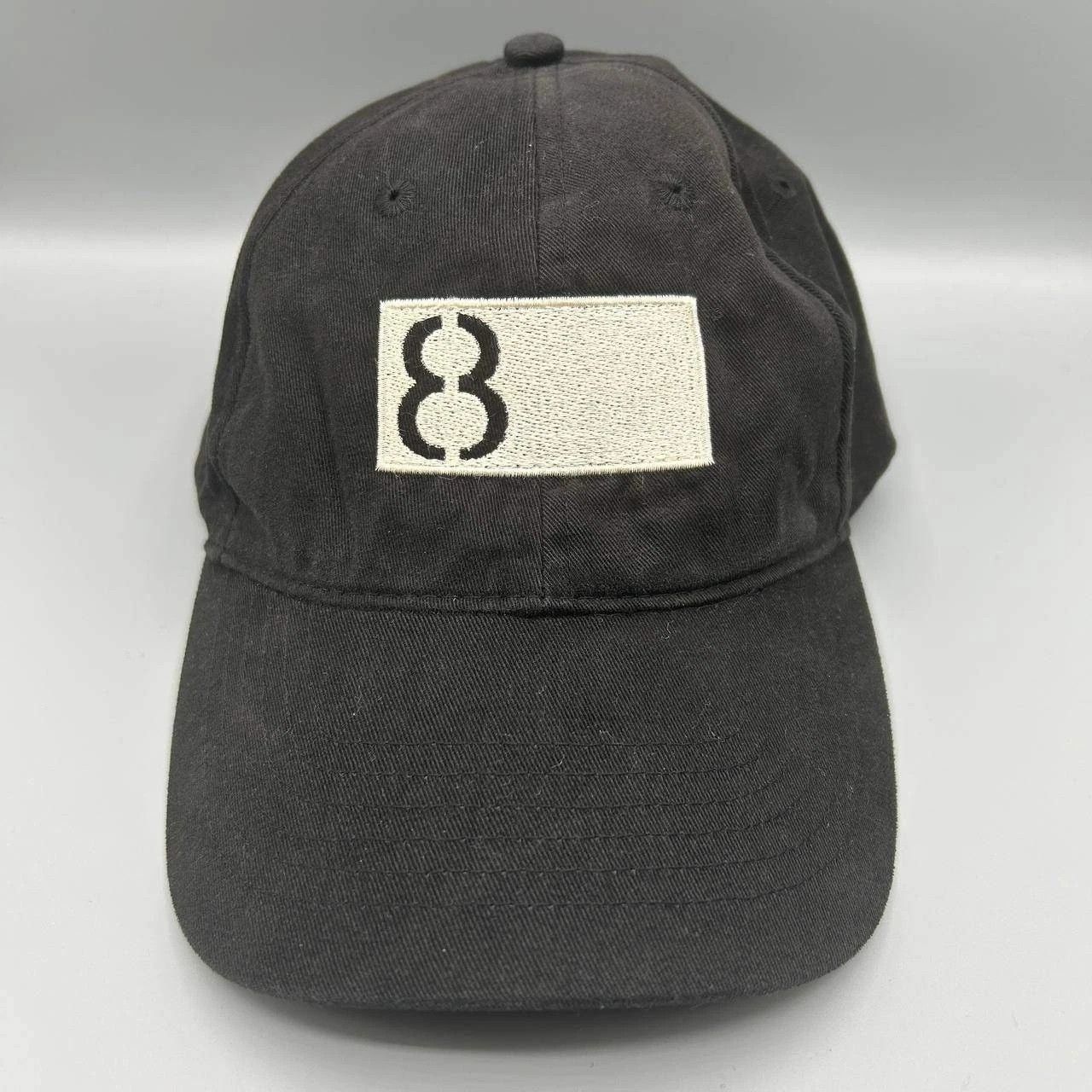 Other Vintage Zkapz Hat Men Black 8 Embroidered Strap Back Cap Size ONE SIZE - 1 Thumbnail