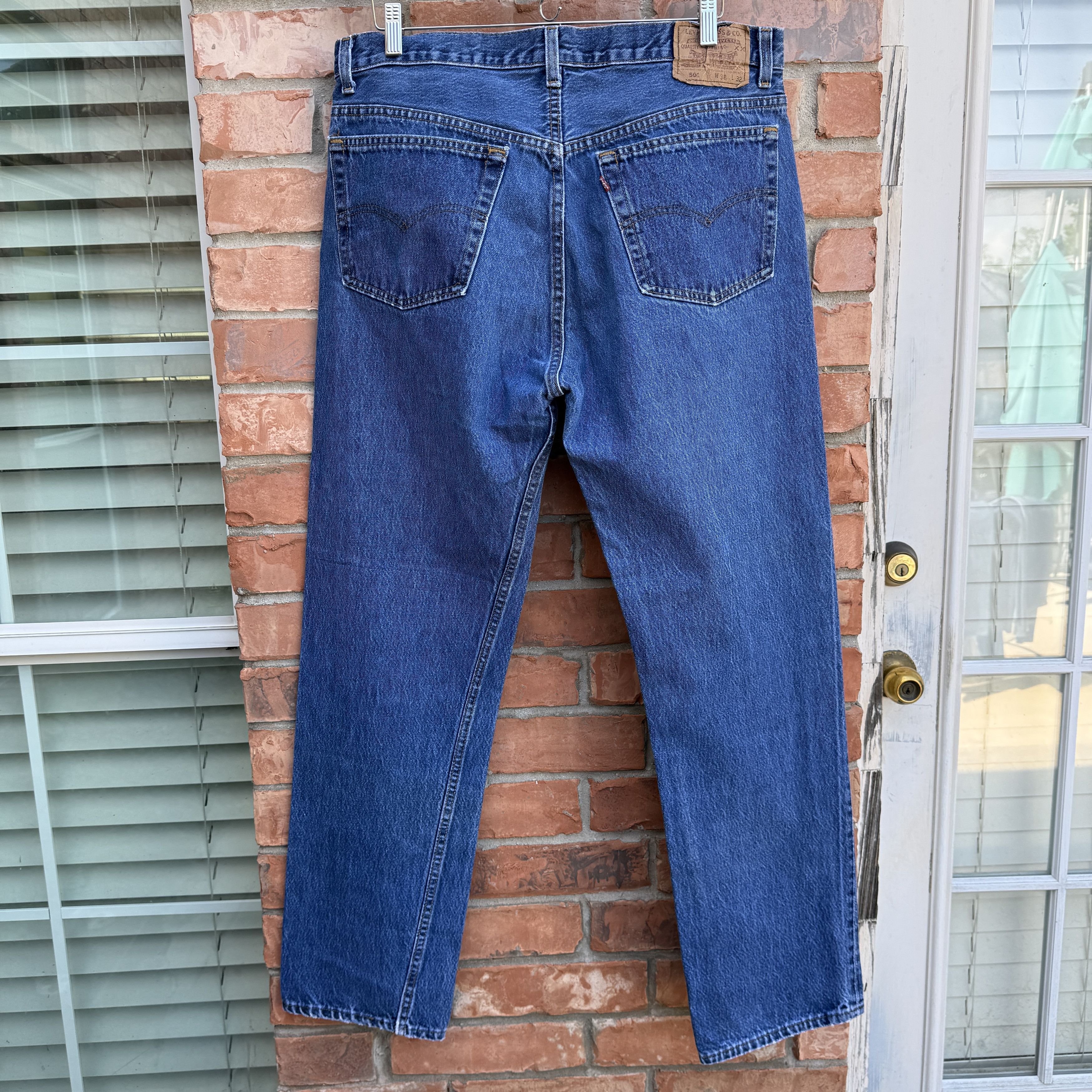 Levi's Vintage 90s Levis 501 Blue Button fly Denim Jeans Size US 36 / EU 52 - 5 Thumbnail