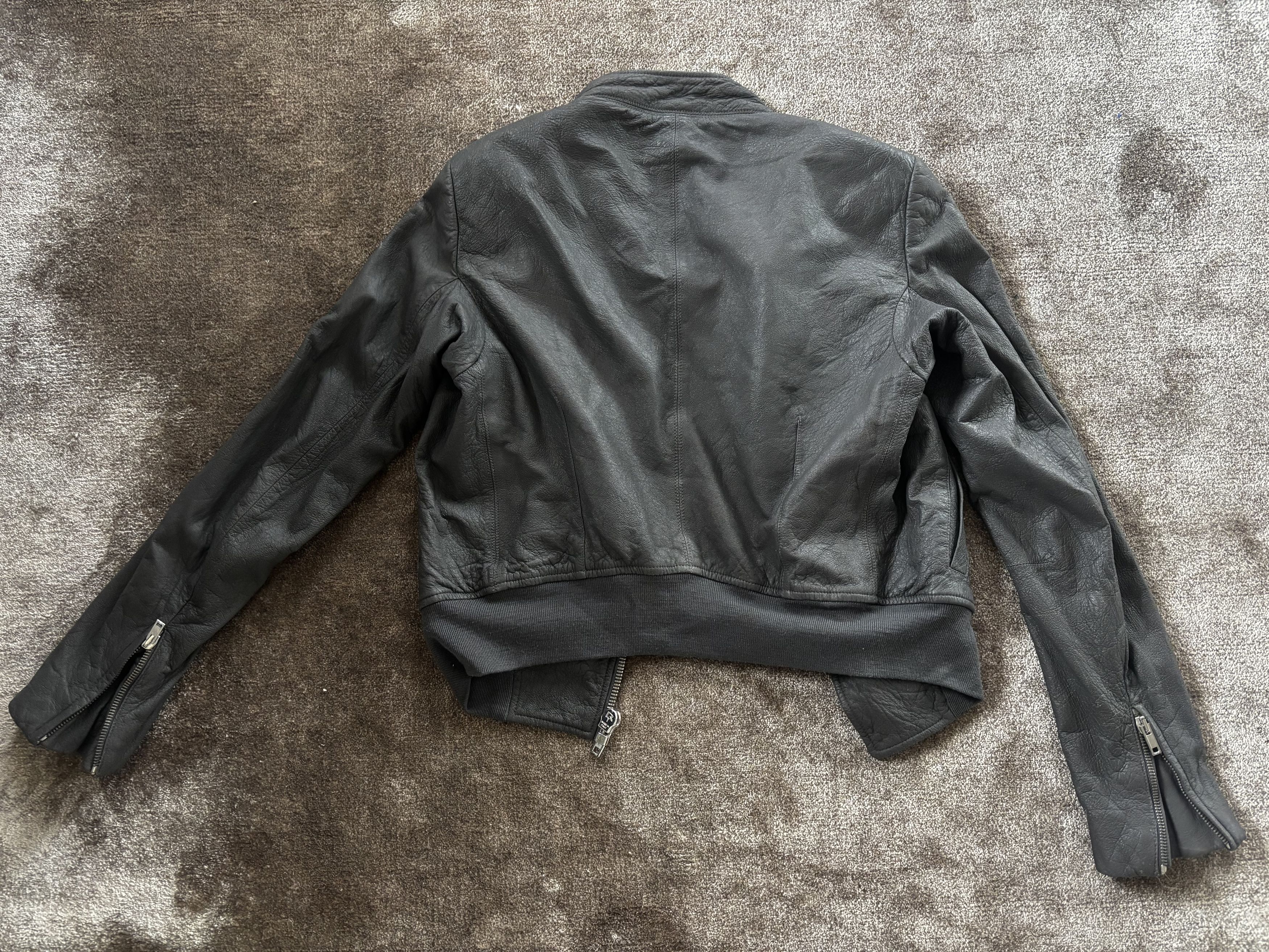 Rick Owens Rick Owens Grey Leather Jacket Size S / US 4 / IT 40 - 5 Thumbnail