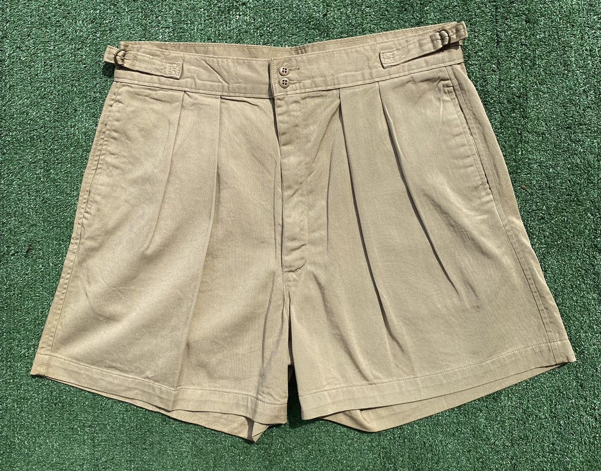 L.L. Bean VTG 80s L.L. Bean Pleated Shorts Womens 35” Waist USA Made Size 35" - 1 Thumbnail