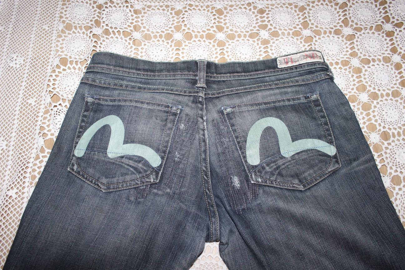 image of Evisu x Puma Jeans in Turqouise, Women's (Size 29)