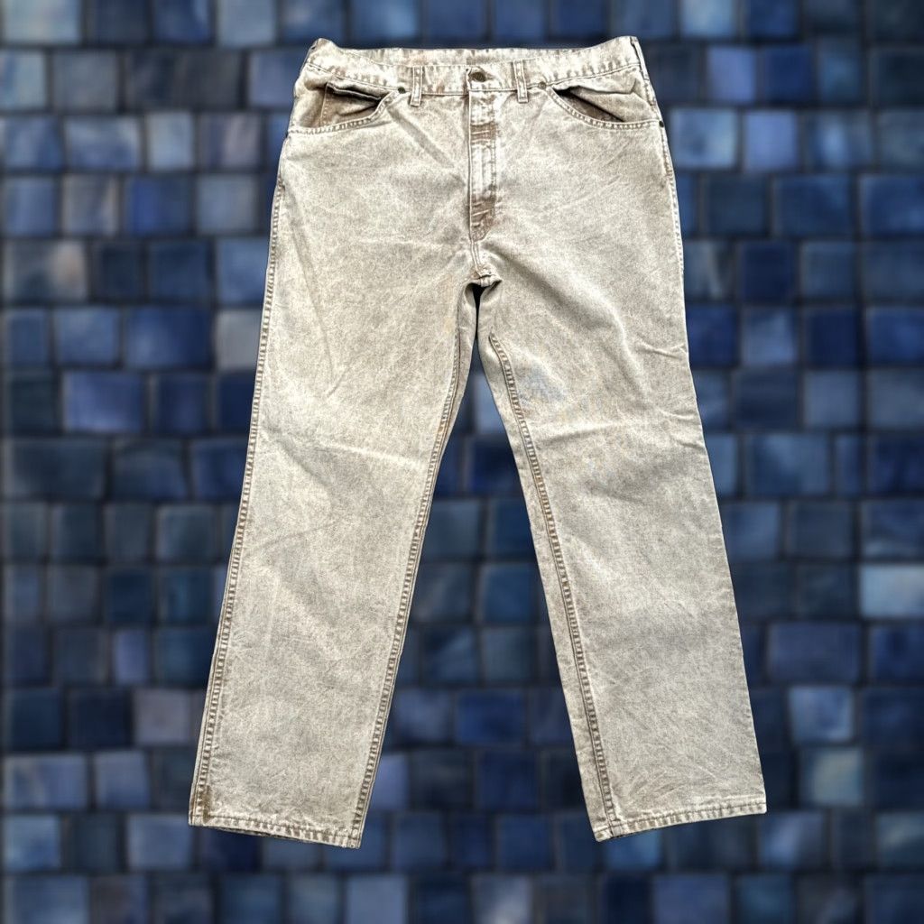Carhartt VINTAGE Carhartt Jeans 100 Years USA Union Made Beige Brown Denim Size 36x30 Men’s Cotton Canvas 80s Straight Mens Size US 36 / EU 52 - 1 Thumbnail