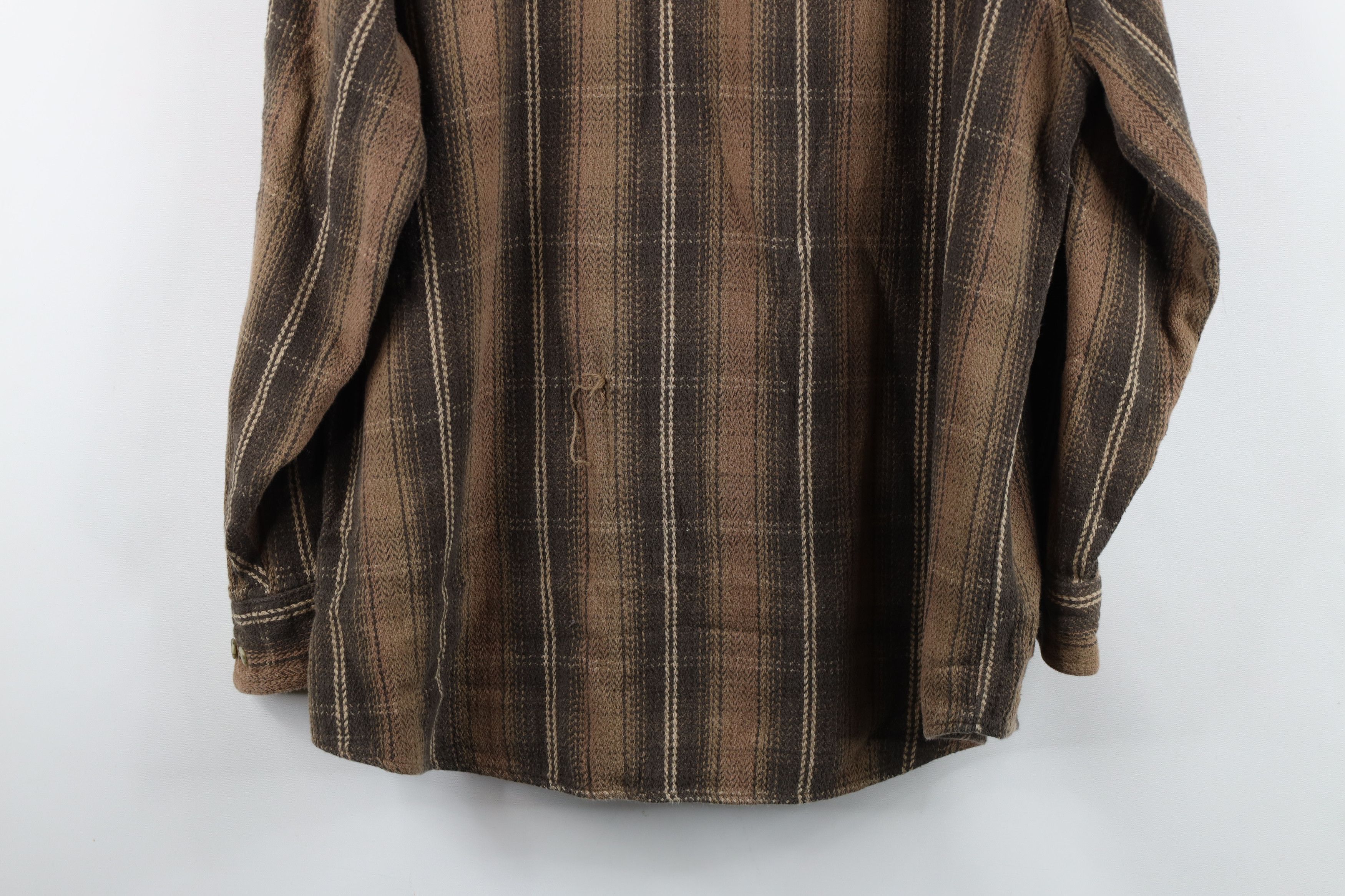 Vintage Vintage 90s Y2K Streetwear Baggy Flannel Button Shirt Plaid Size US L / EU 52-54 / 3 - 13 Thumbnail