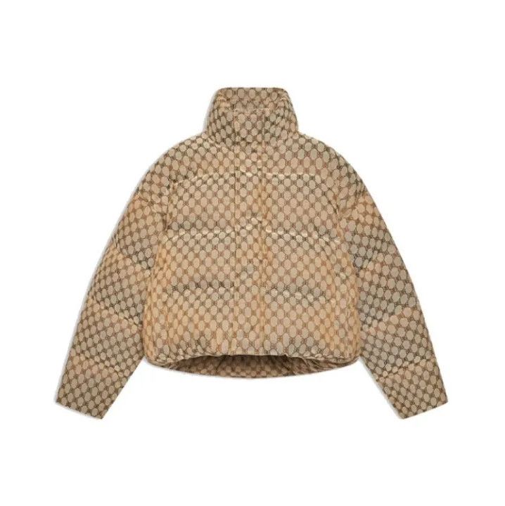 Balenciaga Balenciaga x Gucci Brown Patterned Puffer Jacket Size US S / EU 44-46 / 1 - 1 Thumbnail