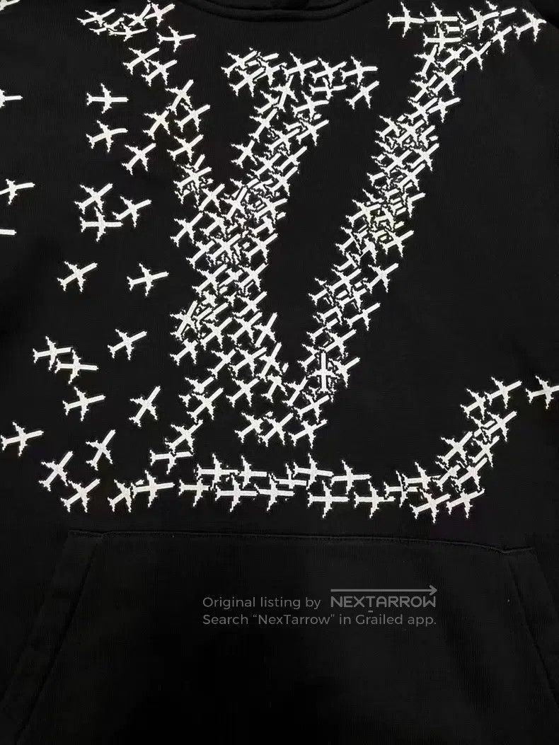 Louis Vuitton Louis Vuitton Airplane Black Hoodie Size US M / EU 48-50 / 2 - 4 Thumbnail
