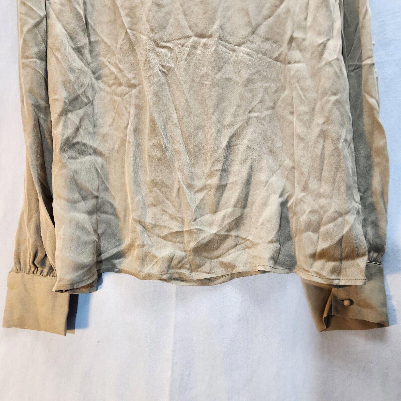J.Crew NWT J Crew Silk Blouse Size 14 Dark Tan Size XL / US 12-14 / IT 48-50 - 9 Thumbnail