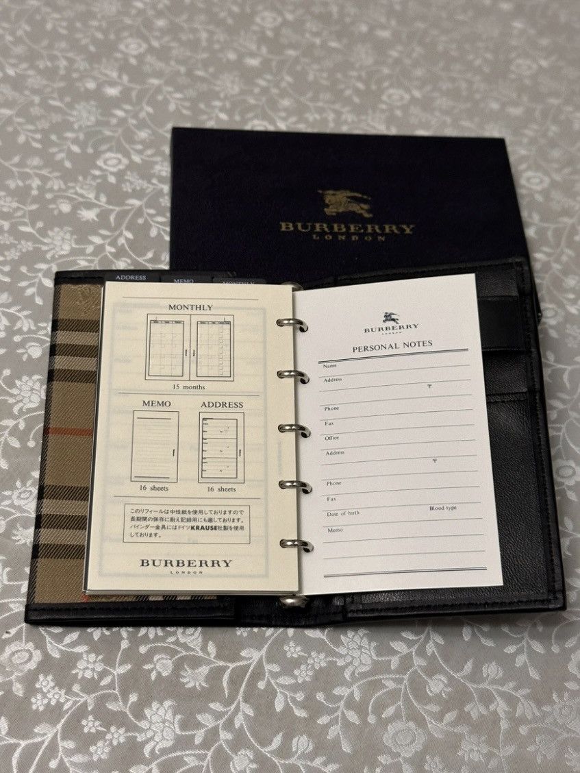Burberry × Vintage 00’s Burberry London Nova-Check Gabardine Notebook Size ONE SIZE - 10 Thumbnail