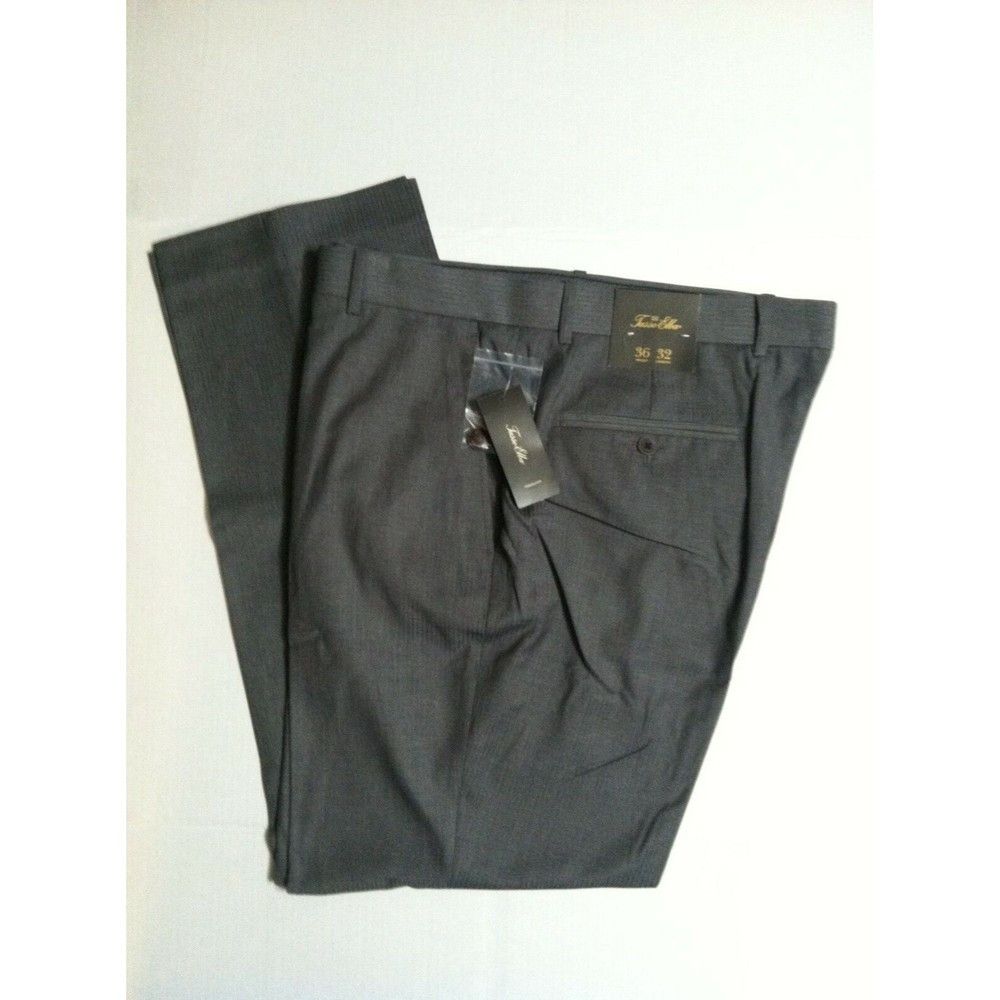 Tasso Elba TASSO ELBA MENS NEW 70%POLYESTER 30%RAYON DRESS PANTS 36/32 Size 36R - 1 Thumbnail