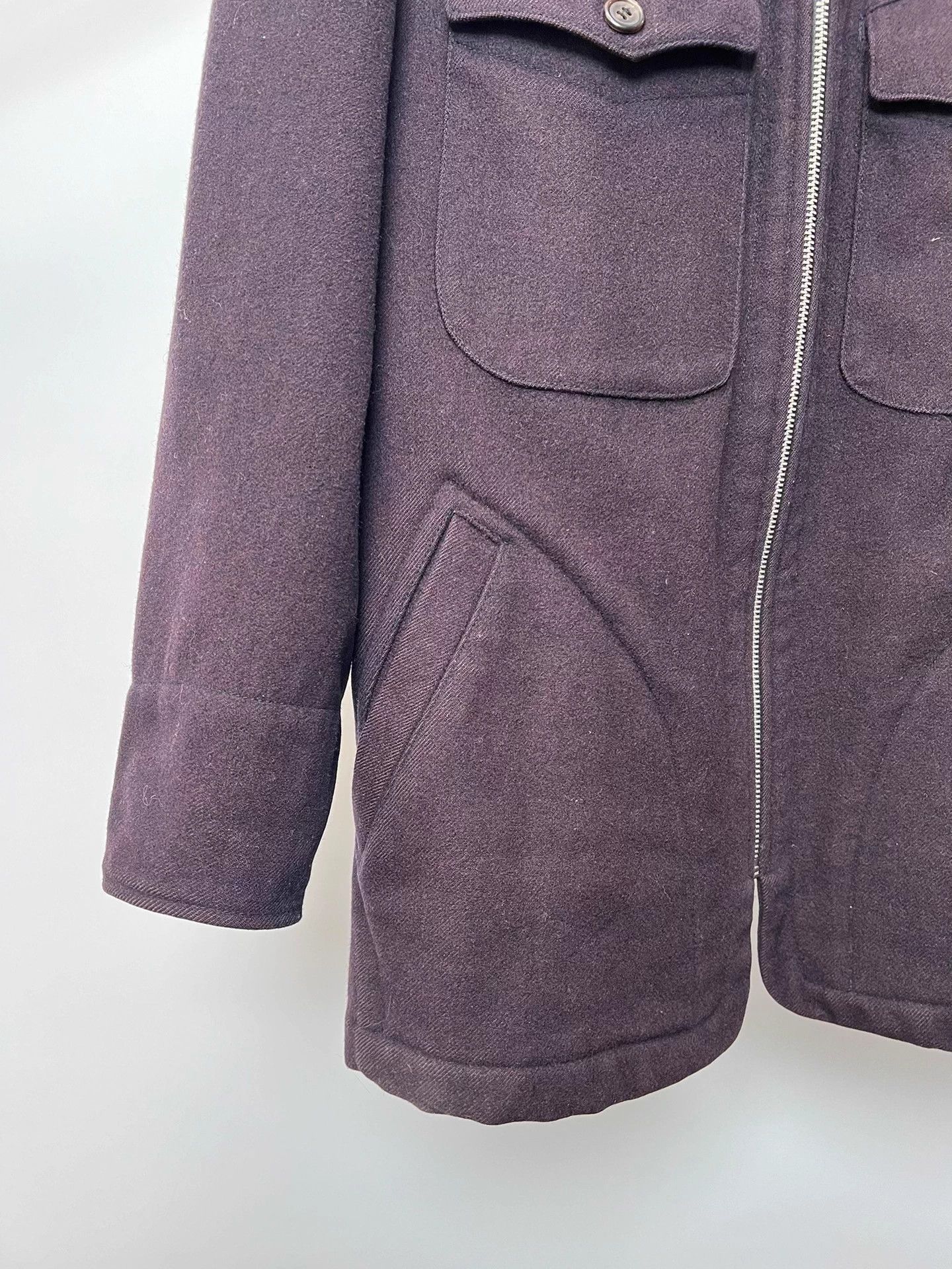Yohji Yamamoto Yohji Yamamoto YS for Man purple wool blend men's coat Size US L / EU 52-54 / 3 - 5 Thumbnail