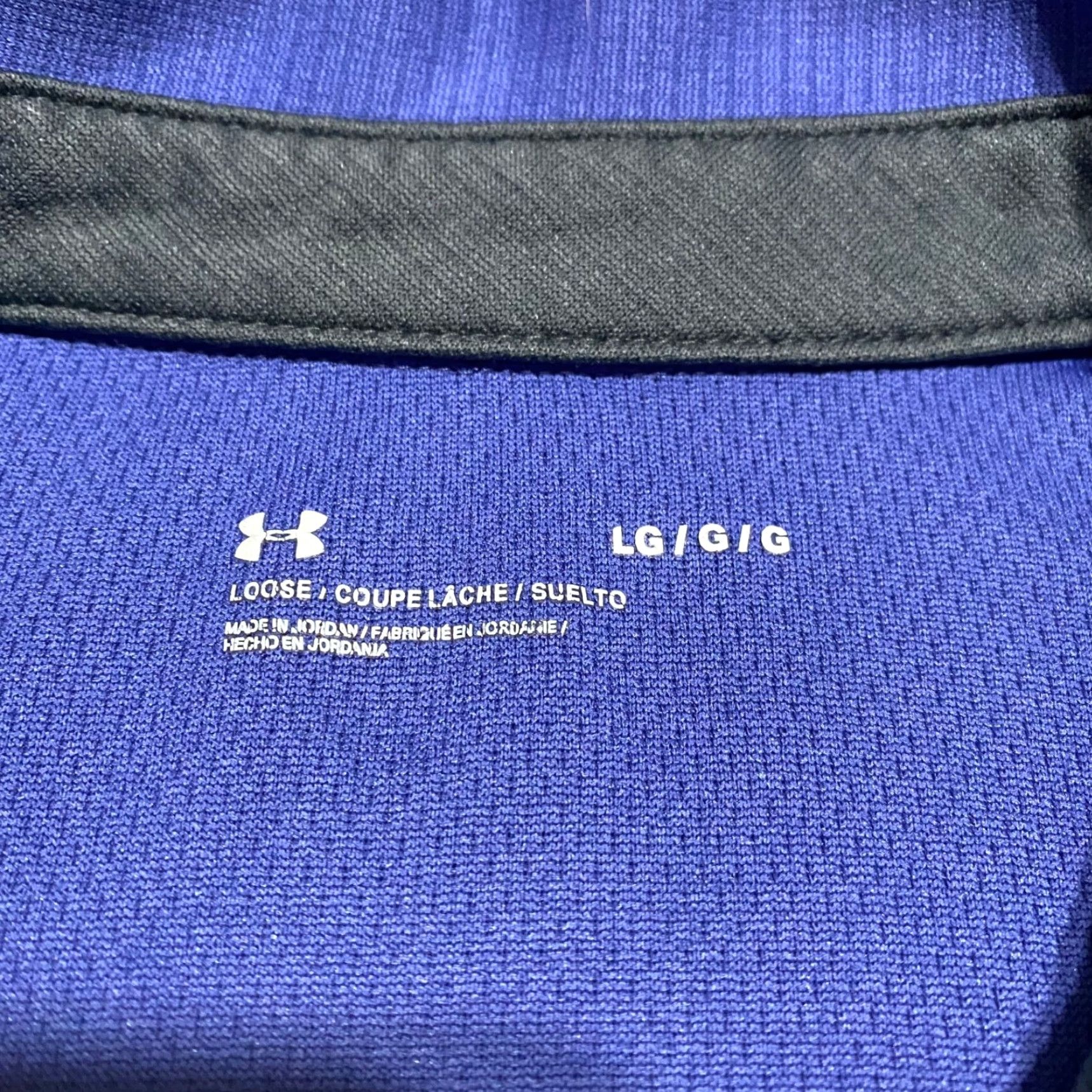 Under Armour Under Armour Polo Shirt Golf Mens Large Blue Short Sleeve Athletic Outdoor Shirt Size US L / EU 52-54 / 3 - 3 Thumbnail