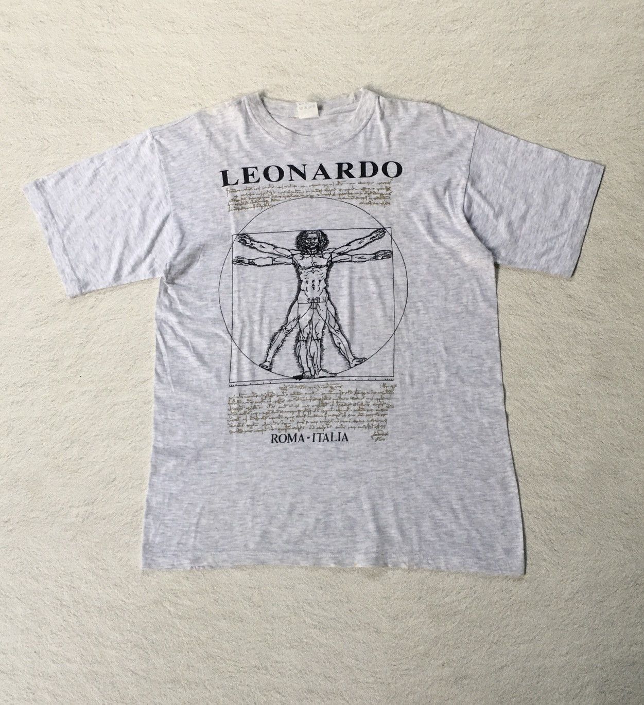 Vintage Leonardo da Vinci Vitruvian Art Tee