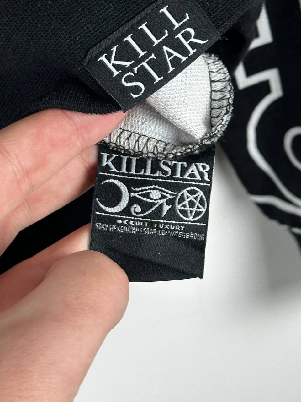 Japanese Brand × Killstar Killstar Satanic Sweatshirt Too Rare To Die Black/White Size US L / EU 52-54 / 3 - 13 Thumbnail