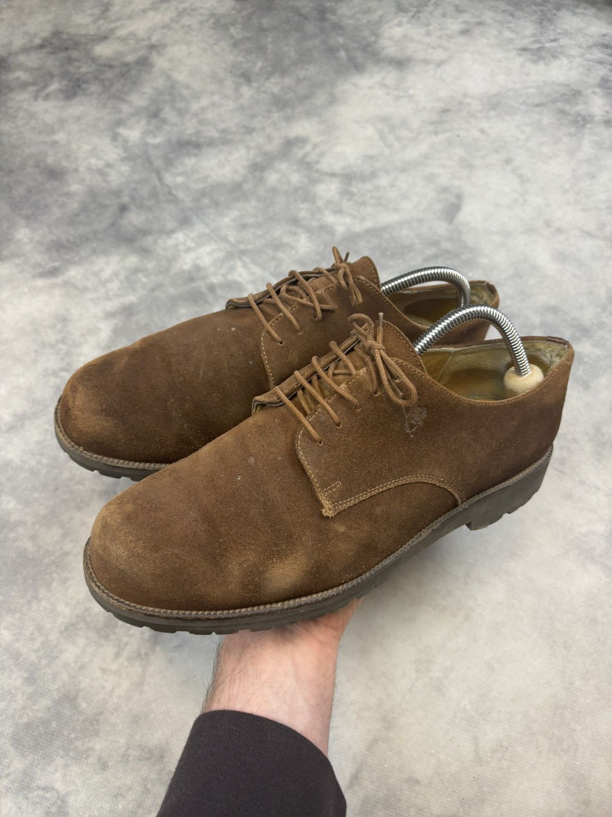 Japanese Brand × Kenzo × Vintage Vintage Kenzo Vibram Leather Suede formal boots 90s rare Size US 10 / EU 43 - 1 Thumbnail