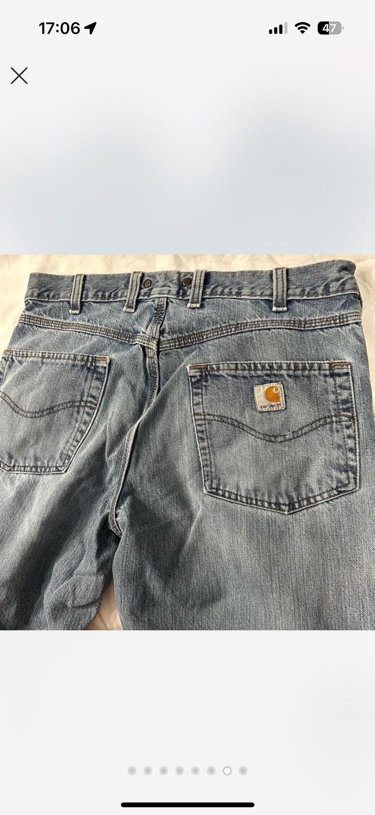 Carhartt Baggy Vintage Carhartt Denim Jeans Size US 34 / EU 50 - 5 Thumbnail