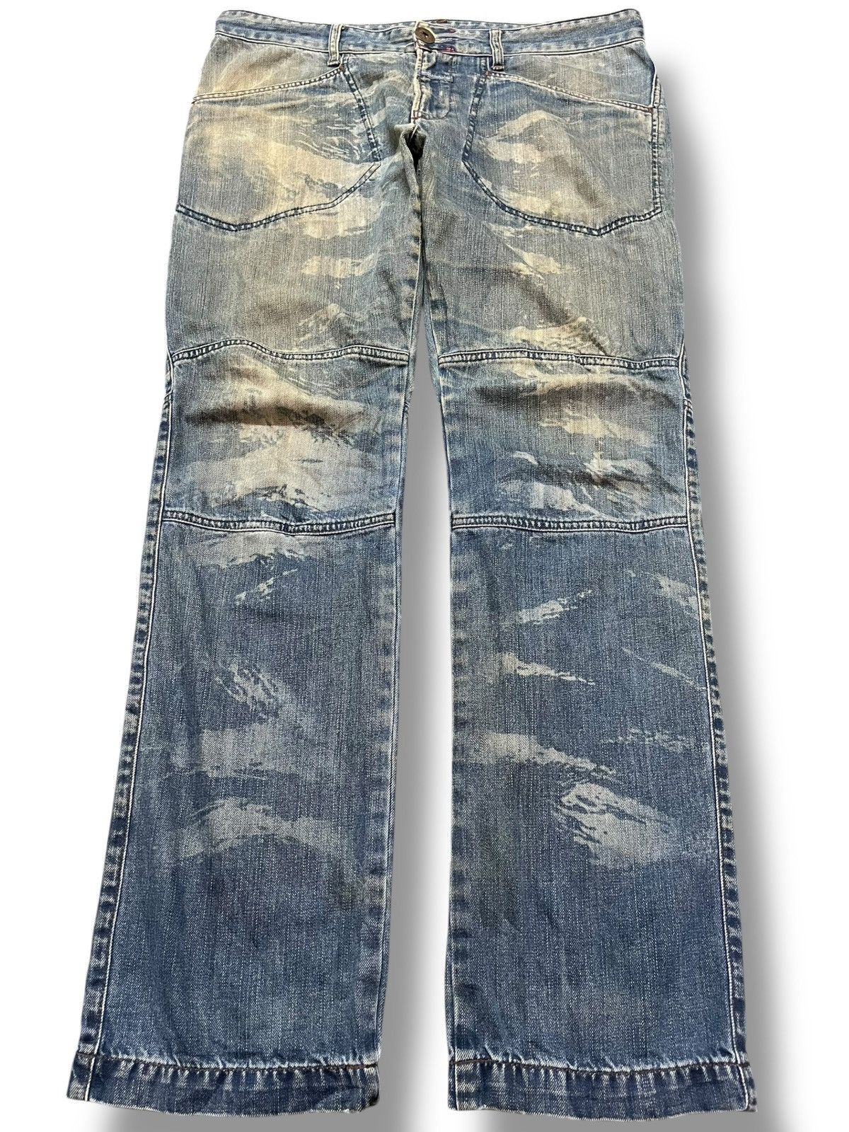 Marithe + Francois Girbaud Vintage Marithe Francois Girbaud Camourflage Denim Size US 37 - 1 Thumbnail