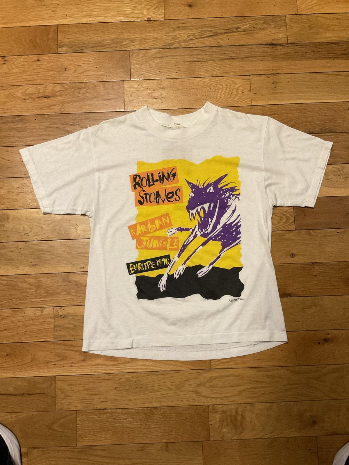 The Rolling Stones × Vintage Vintage Rolling Stones 1990 Urban Jungle Europe Graphic T Size US M / EU 48-50 / 2 - 2 Thumbnail