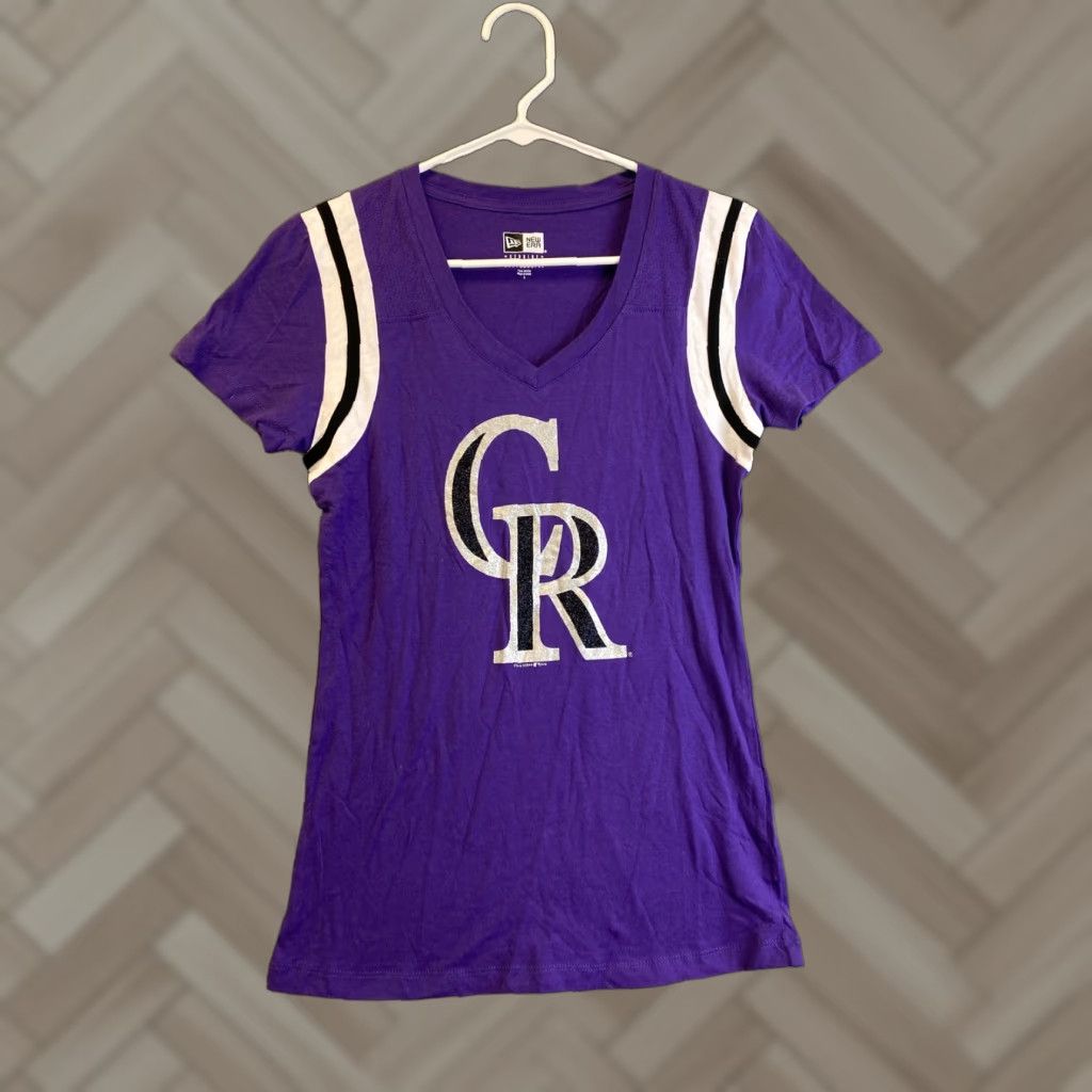 New Era New Era Womens S Pullover Short Sleeve Crew Neck T Shirt Purple/ 93-33 Size S / US 4 / IT 40 - 1 Thumbnail