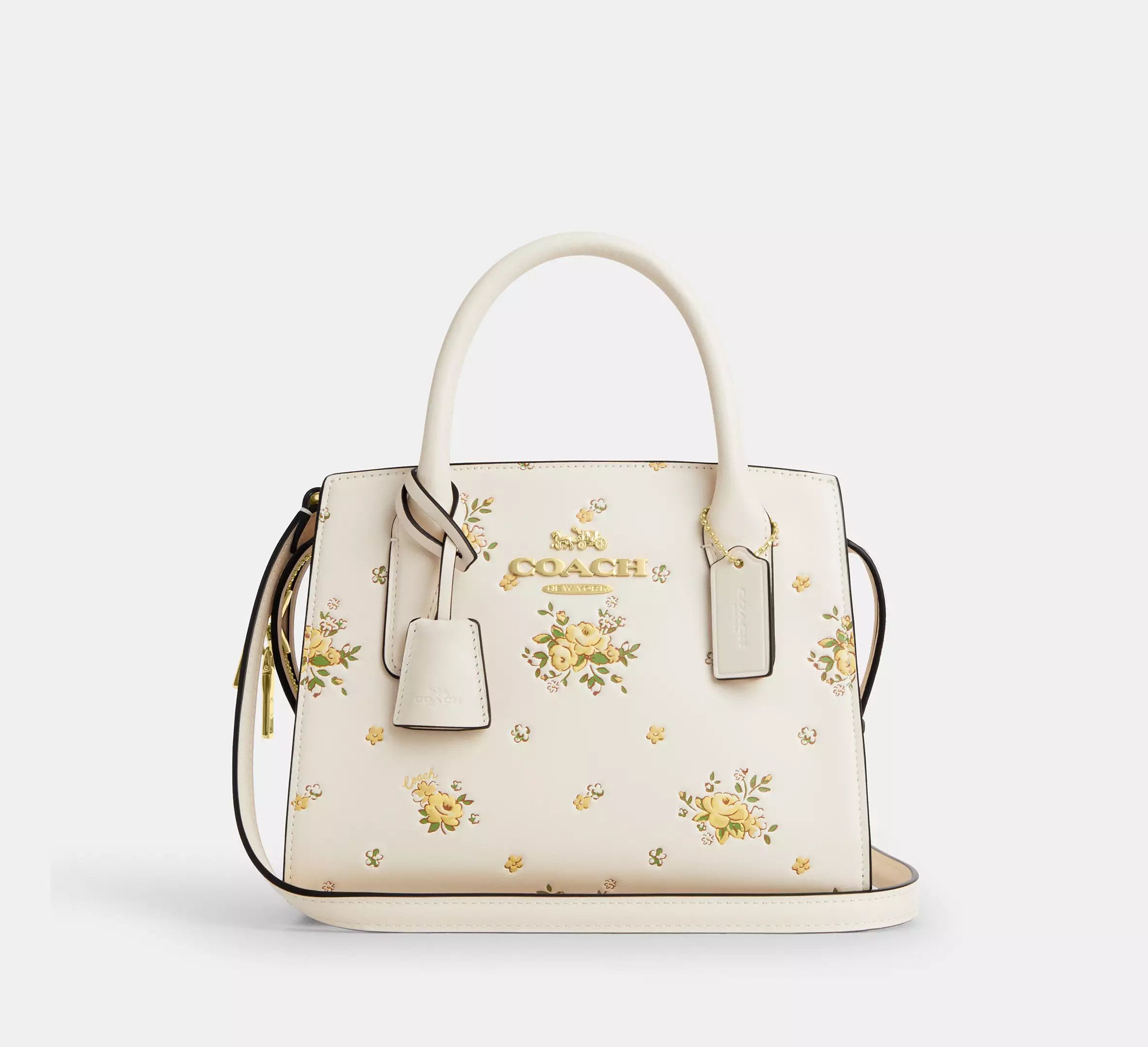Coach NWT COACH Andrea Carryall Bag With Floral Print CAL46 Size ONE SIZE - 8 Thumbnail